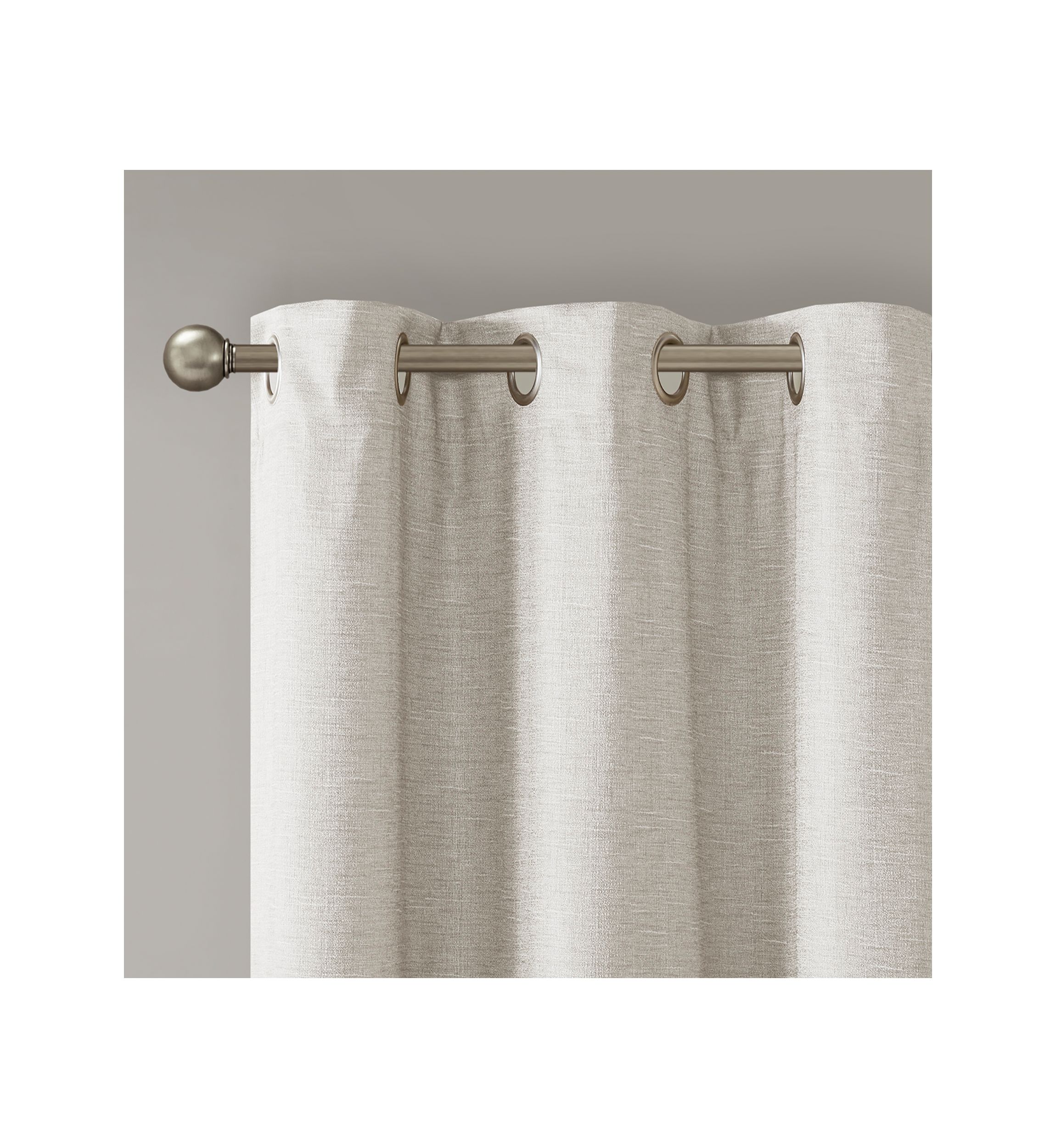 Como Tonal Printed Faux Silk Total Blackout Window Panel Pair