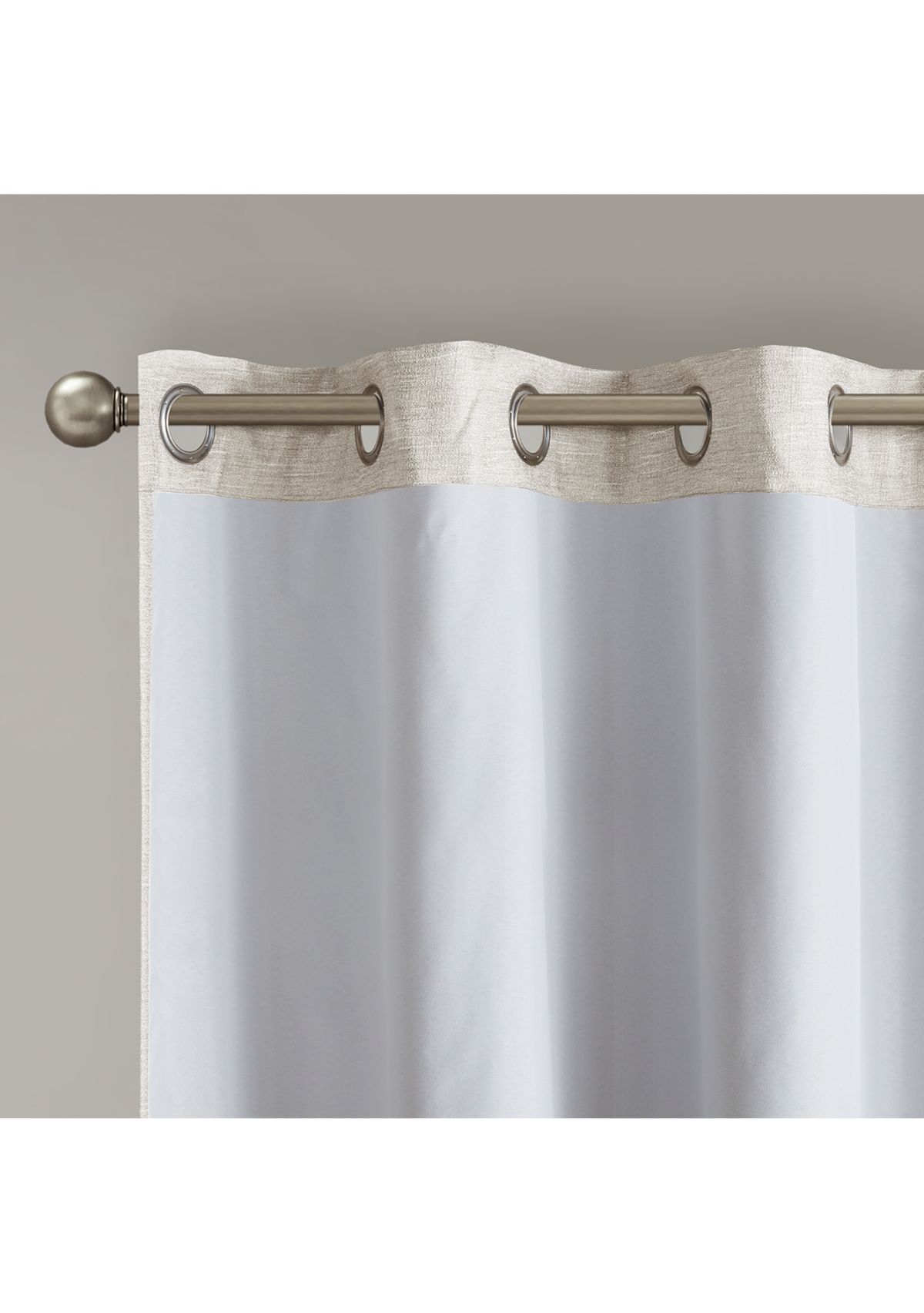 Como Tonal Printed Faux Silk Total Blackout Window Panel Pair