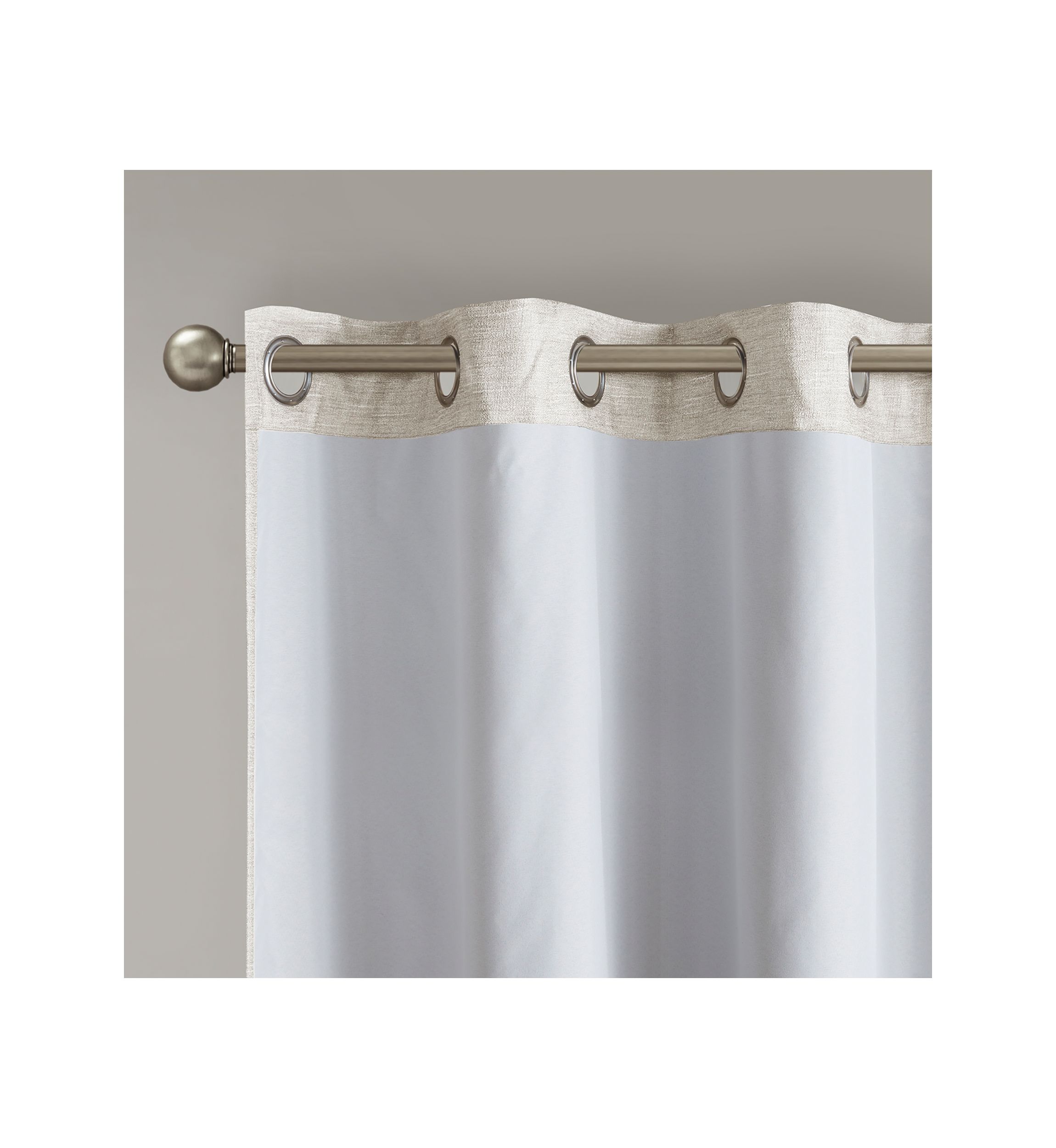 Como Tonal Printed Faux Silk Total Blackout Window Panel Pair