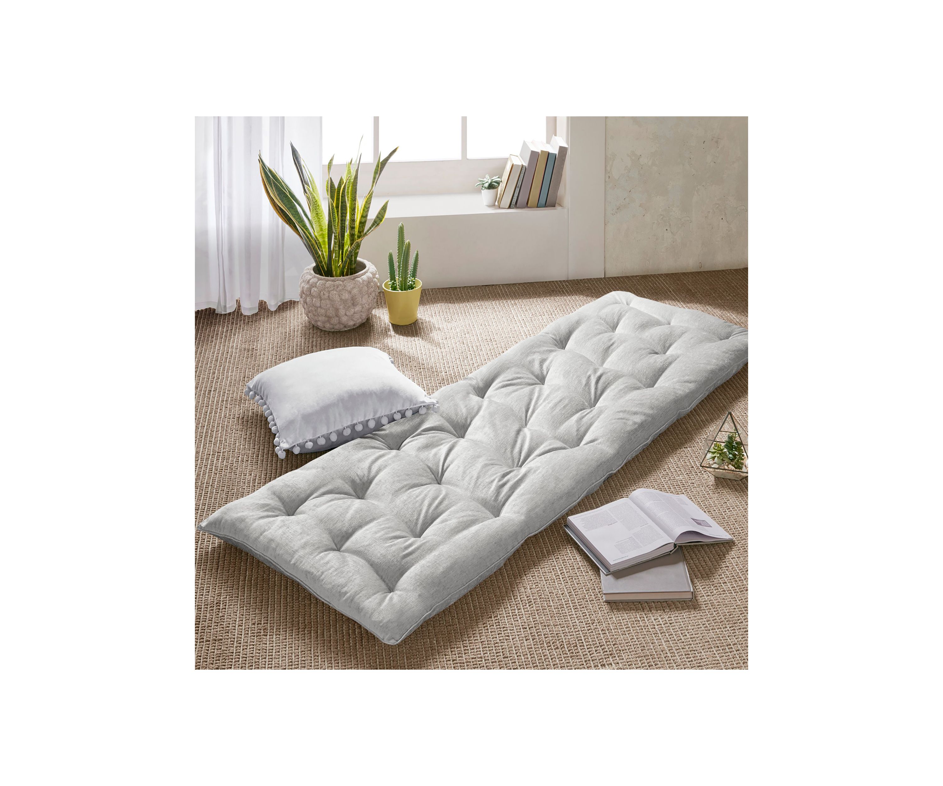 Edelia Poly Chenille Lounge Floor Pillow Cushion