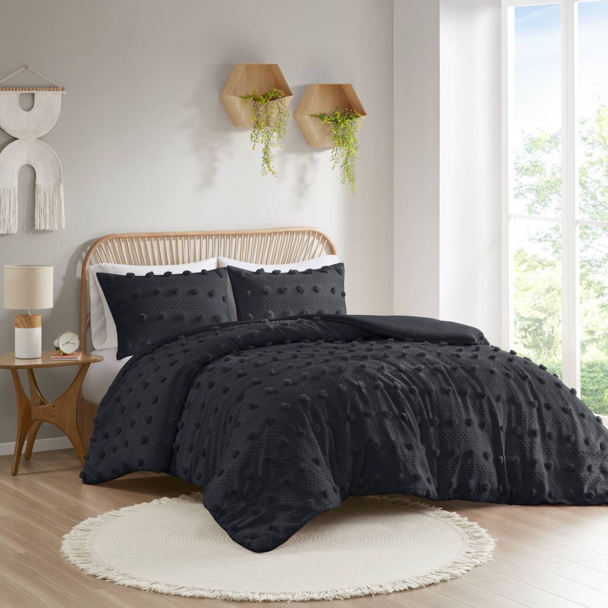 Lucy Clip Jacquard Duvet Cover Set