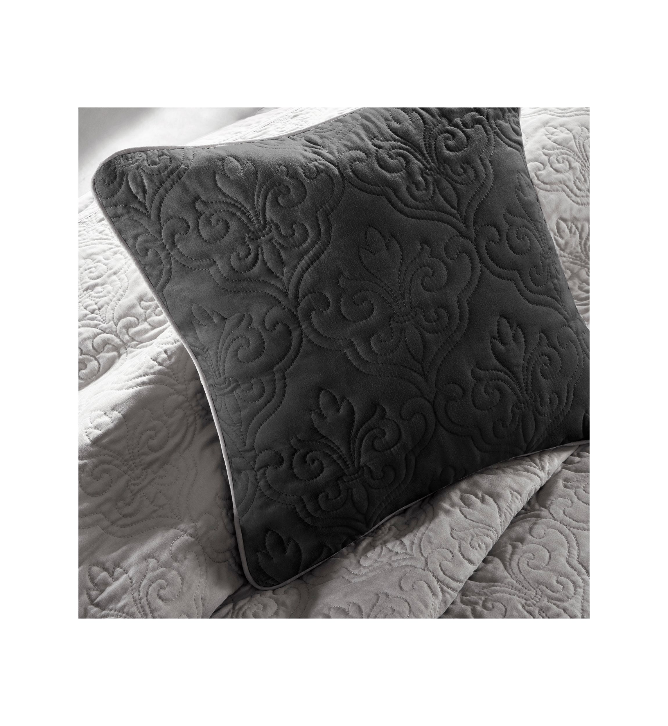 Attingham 7 Piece Black Coverlet Set