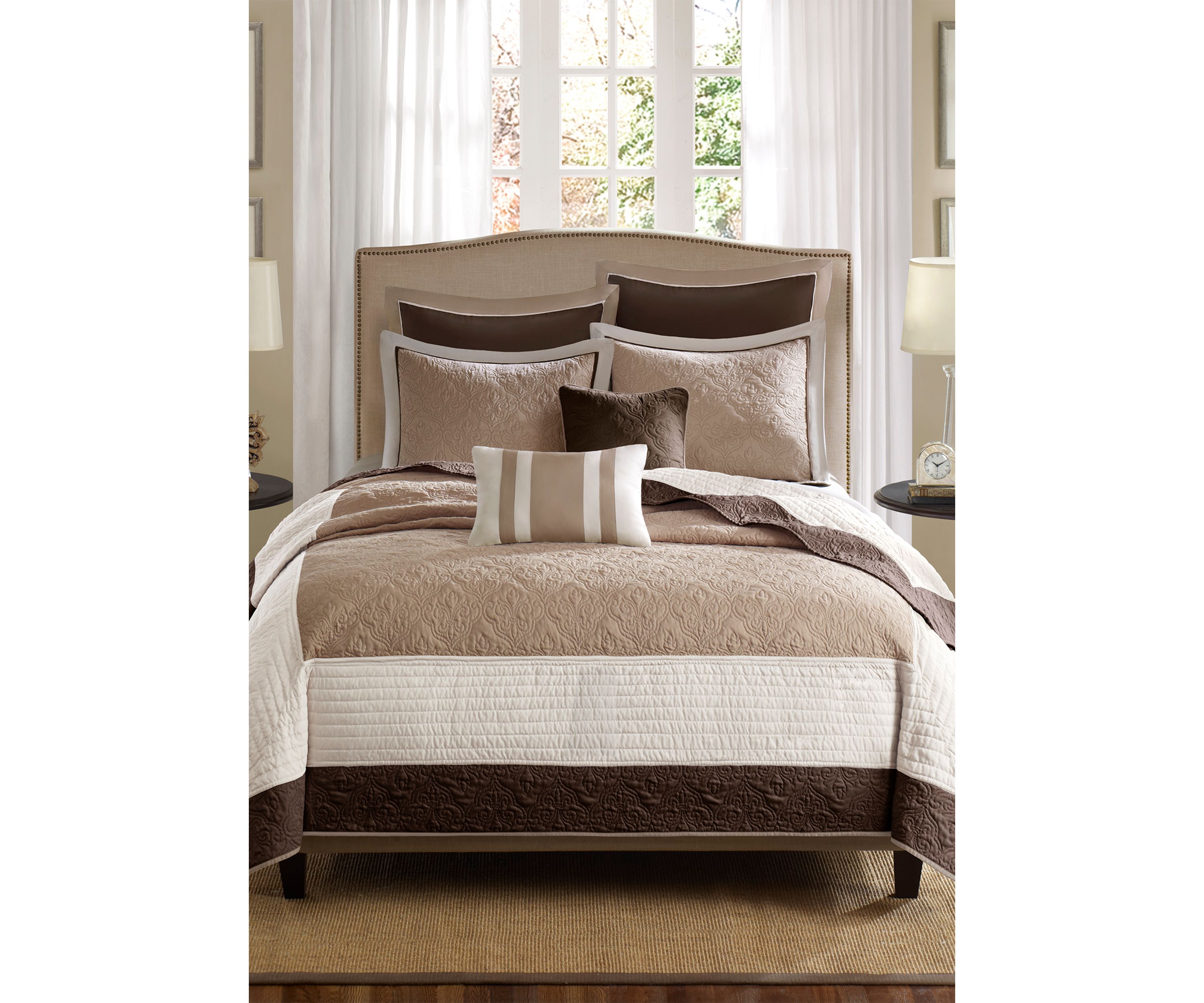 Attingham Beige 7-Piece Coverlet Set 