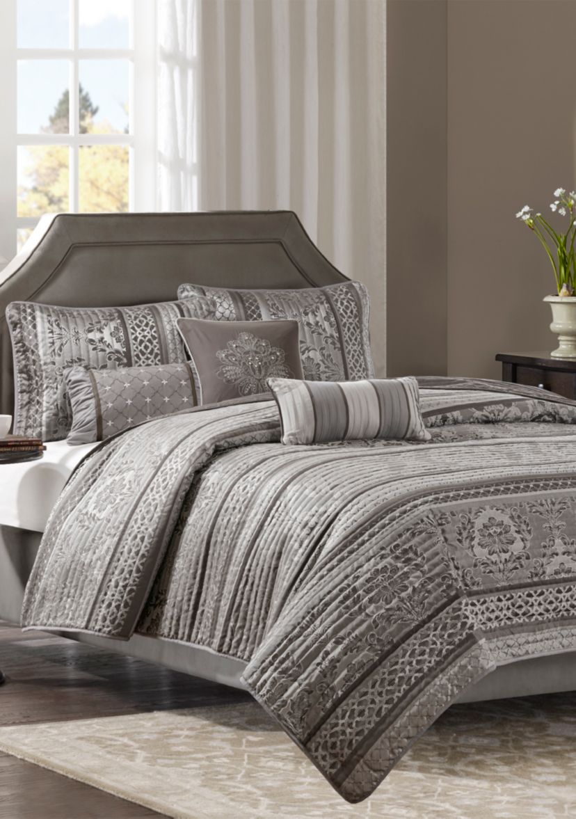 Bellagio 6-Piece Coverlet Set Brown