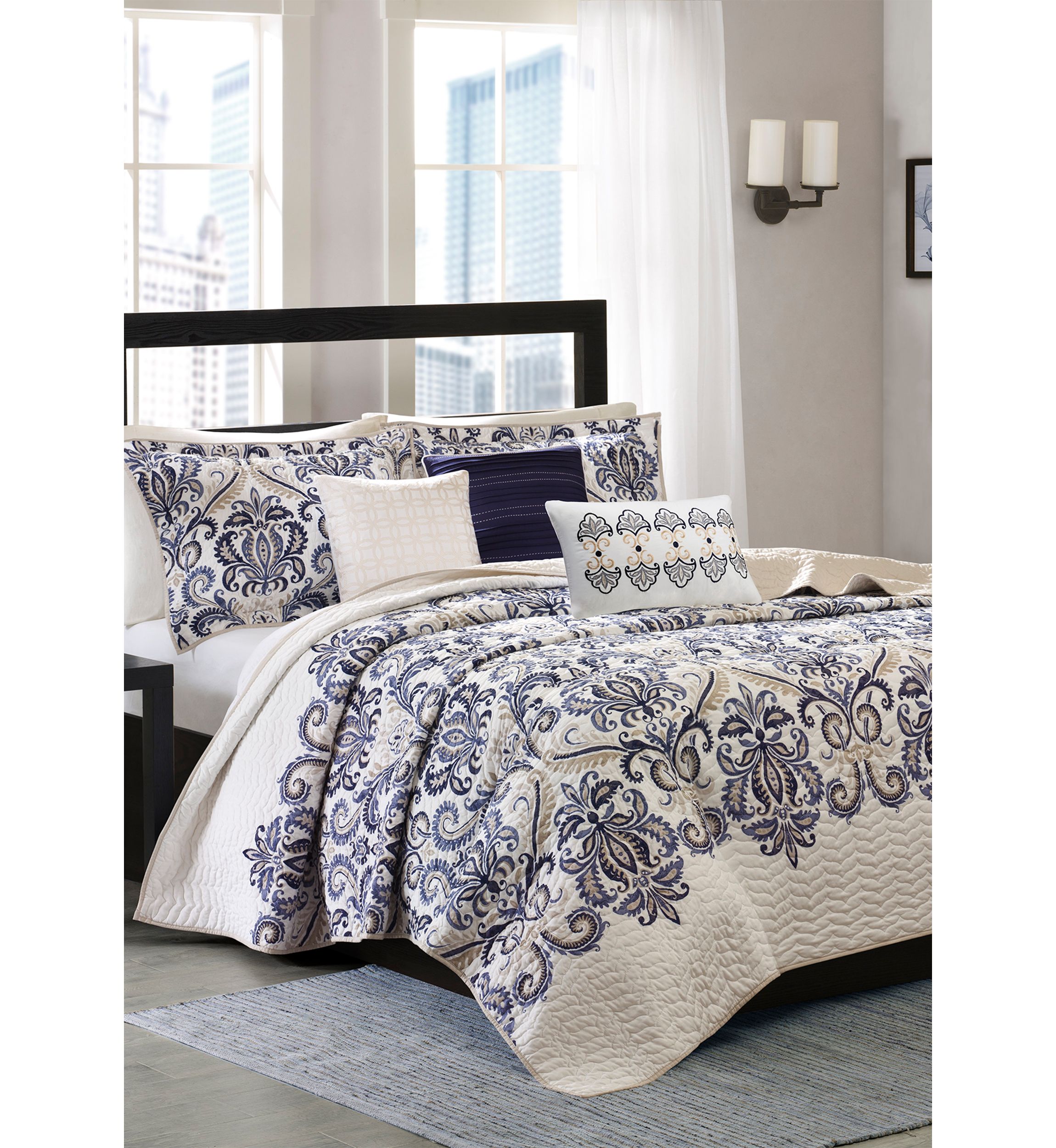 Cali 6-Piece Quilted Coverlet Set