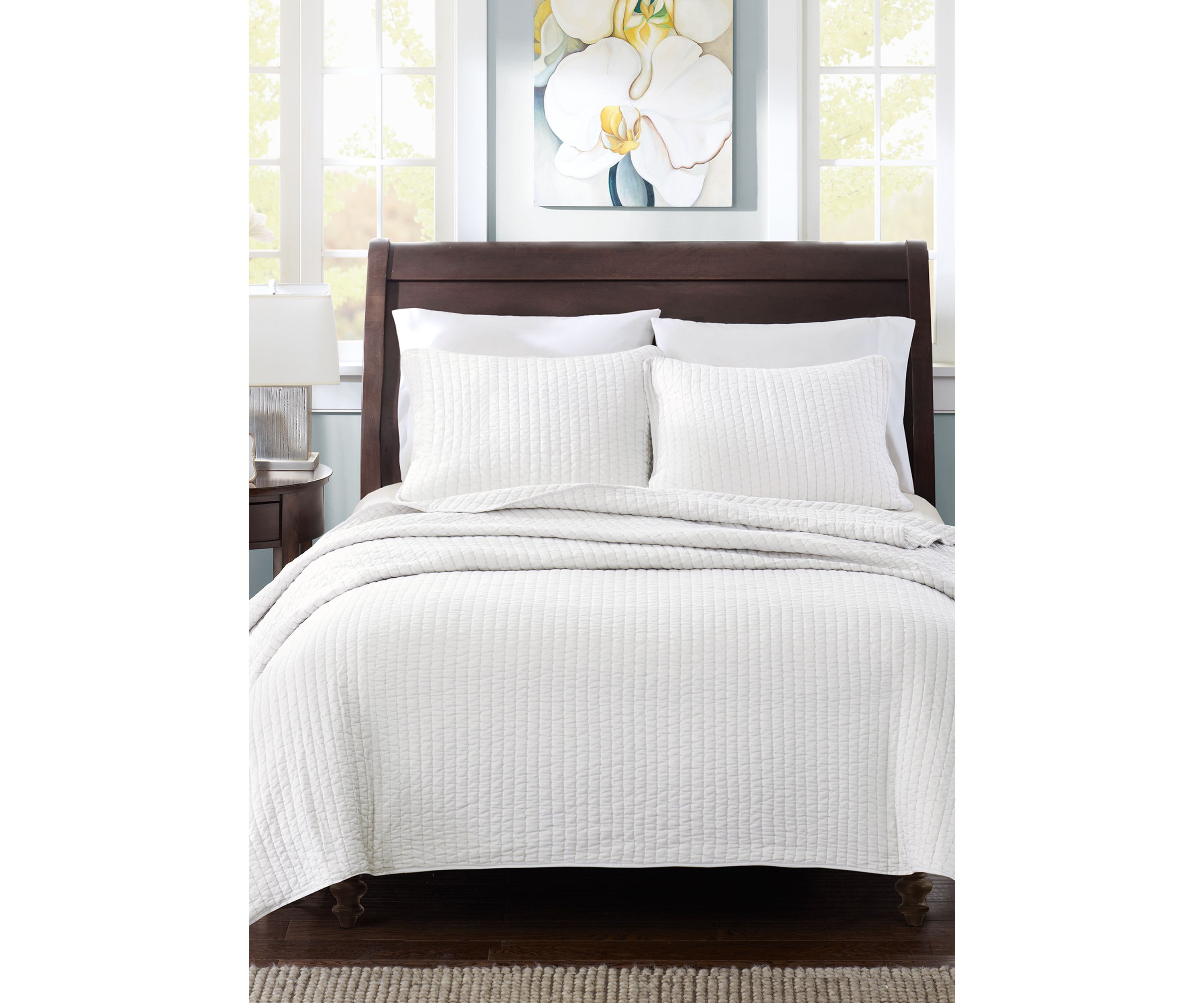 Keaton White Coverlet Set