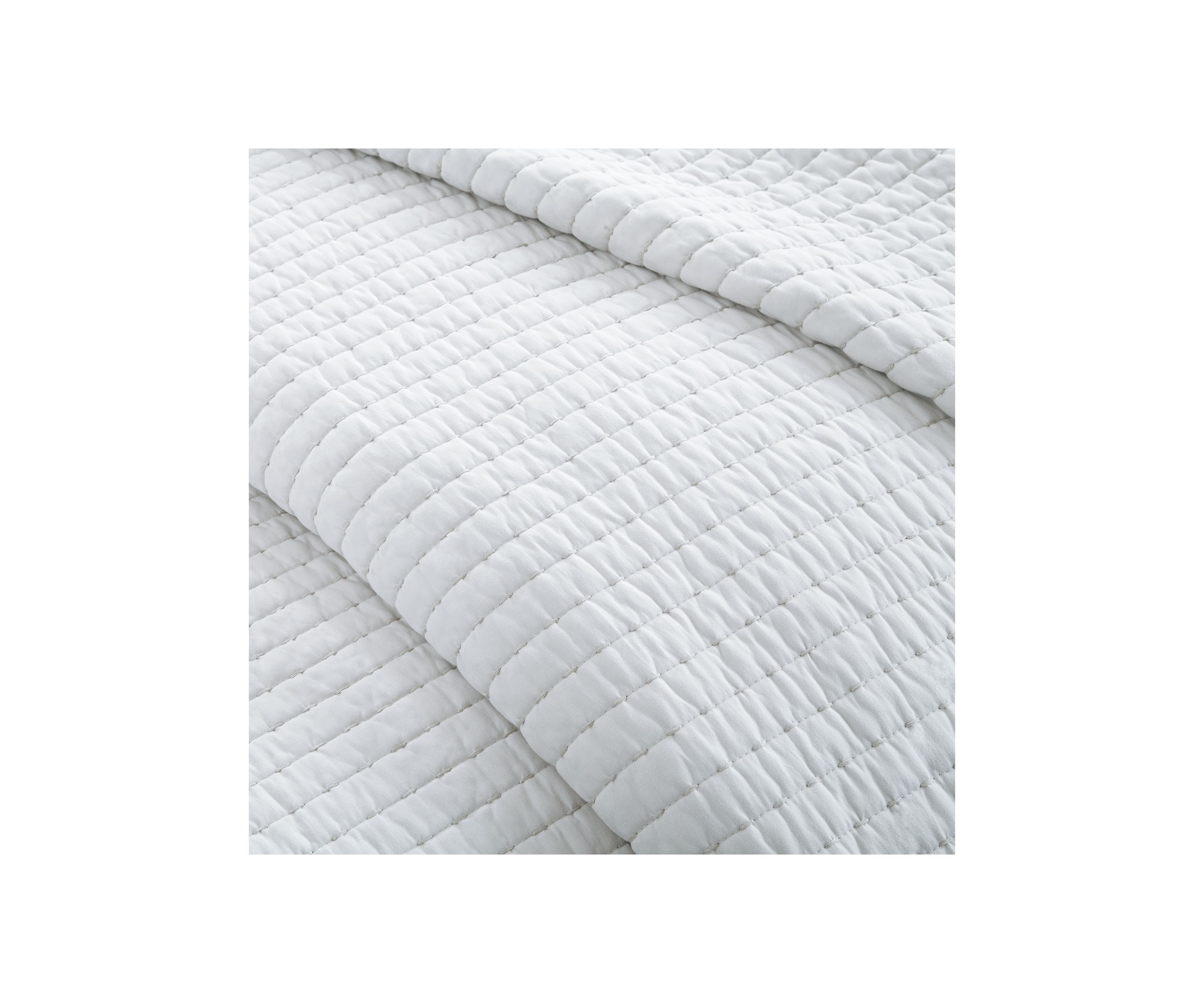 Keaton White Coverlet Set