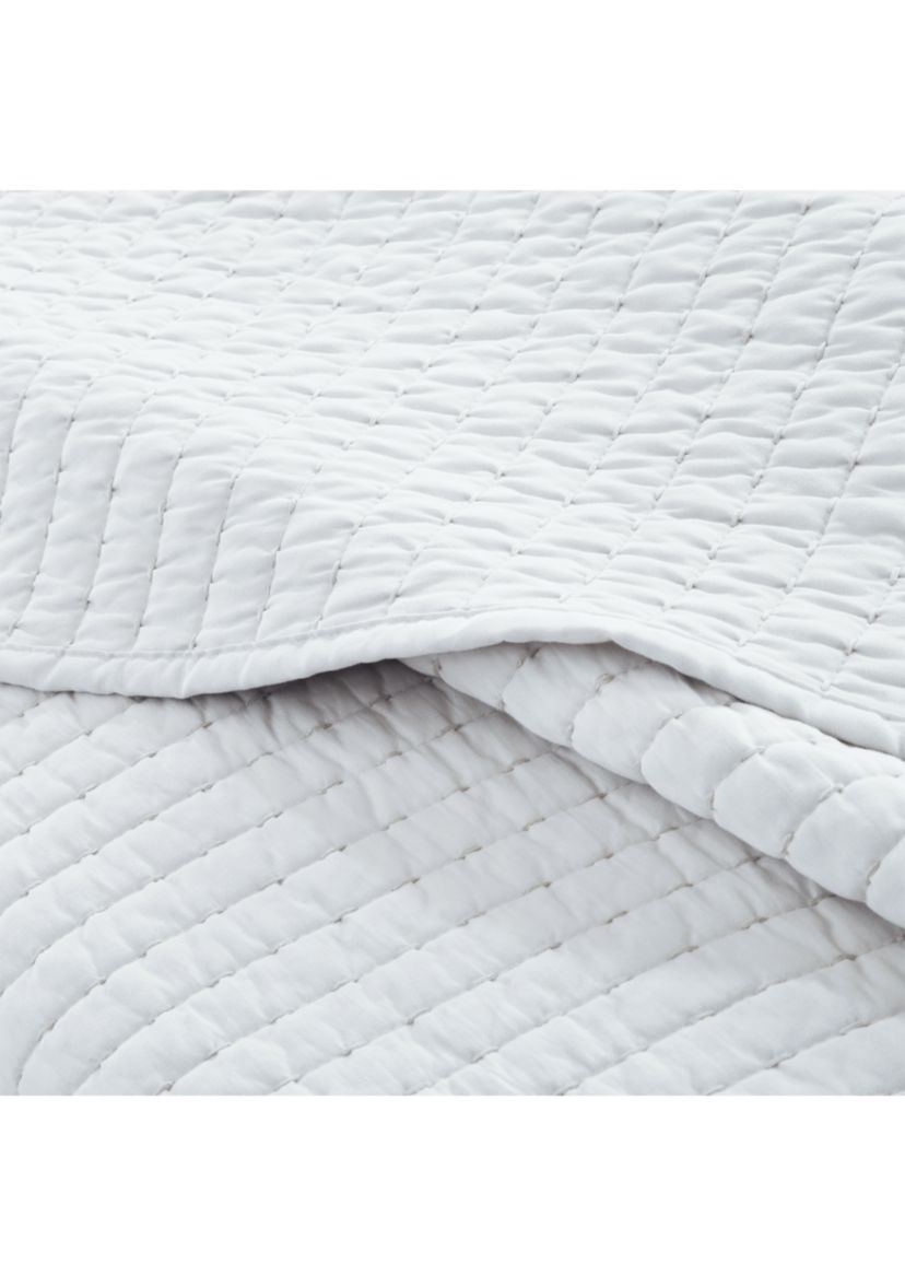 Keaton White Coverlet Set