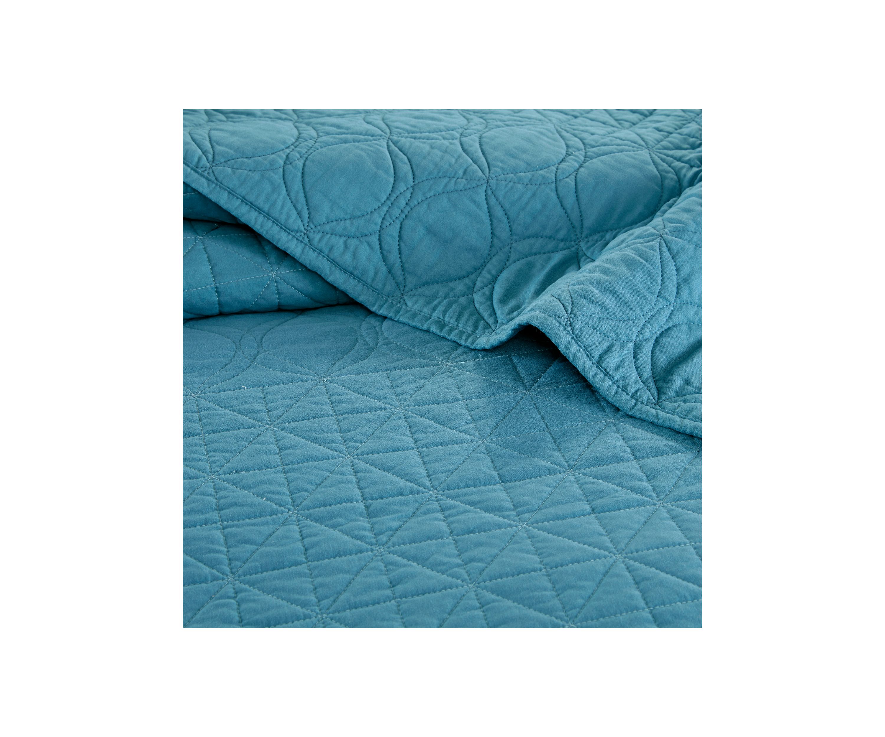 Linnette 3-Piece Teal Coverlet Set