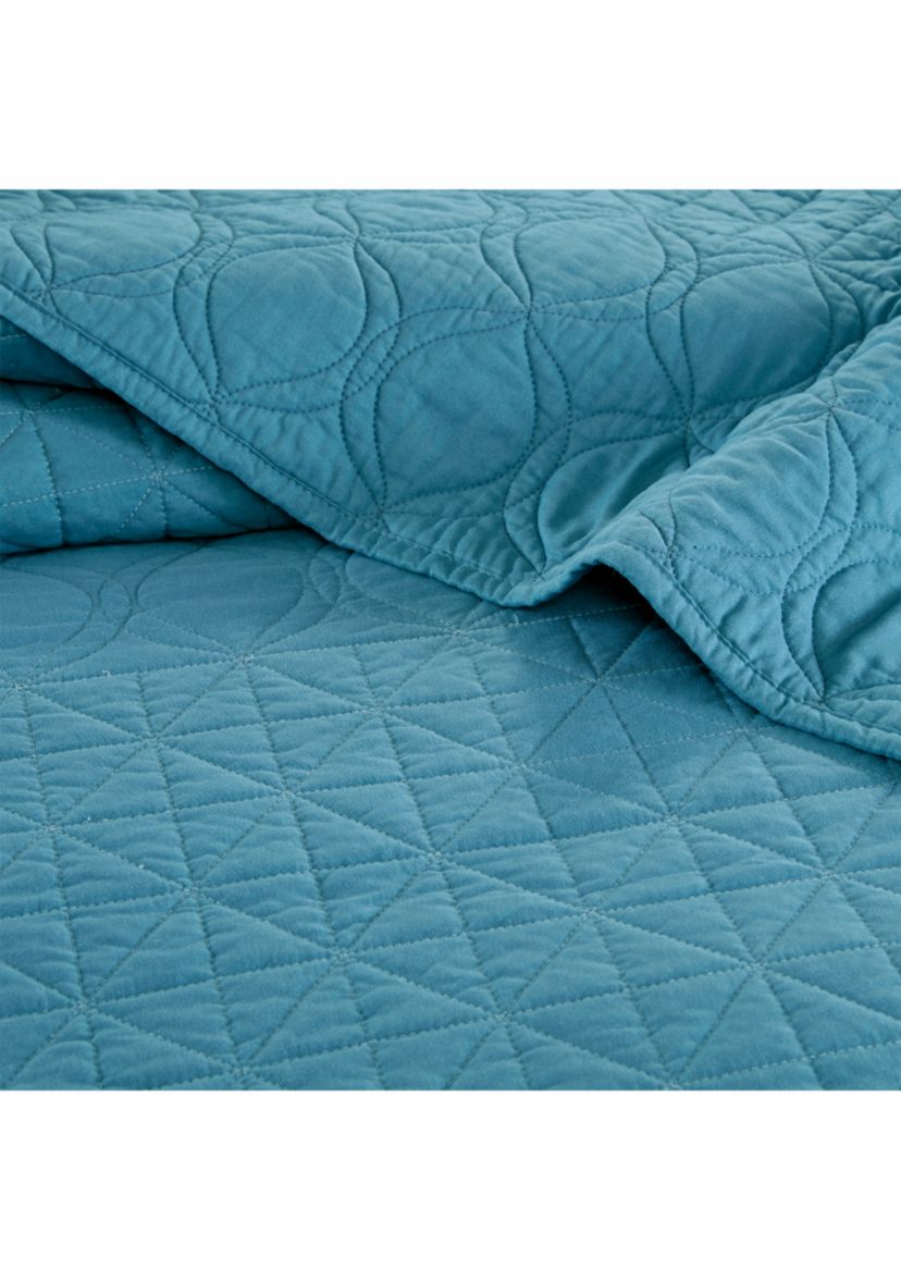 Linnette 3-Piece Teal Coverlet Set