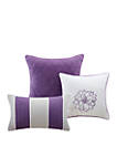 Lola 6-Piece Quilted Purple Coverlet Set