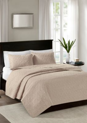 Madison Park Quebec 3-Piece Khaki Bedspread Set | belk