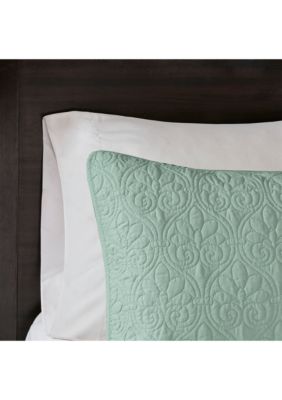 Madison Park Quebec 3 Piece Seafoam Bedspread Set Belk