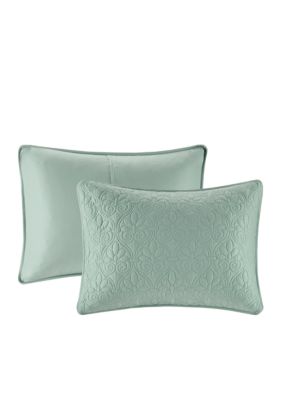 Details about   Quebec 3 Piece Bedspread Set Seafoam New 