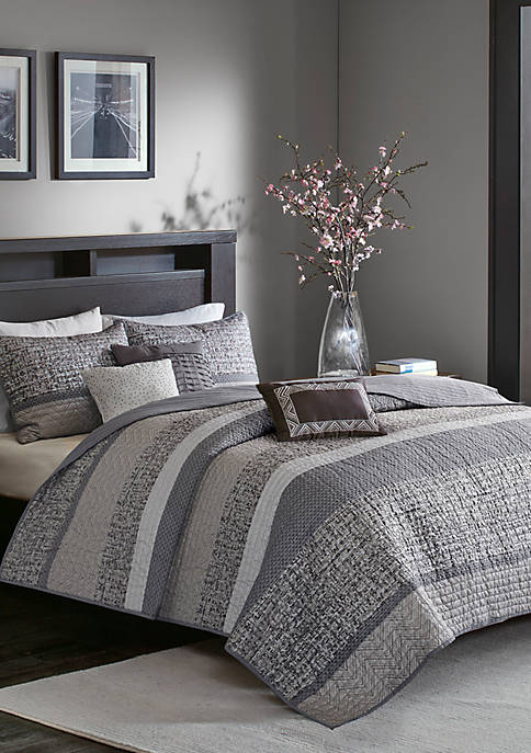 Madison Park Rhapsody 6-Piece Quilted Coverlet Set