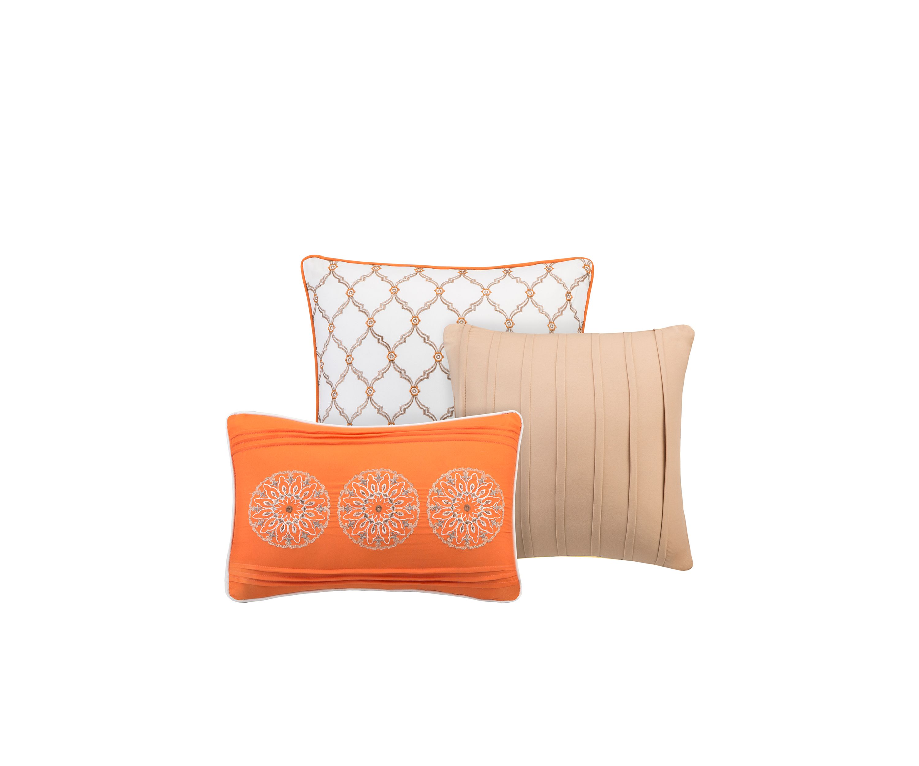 Tangiers 6-Piece Orange Coverlet Set