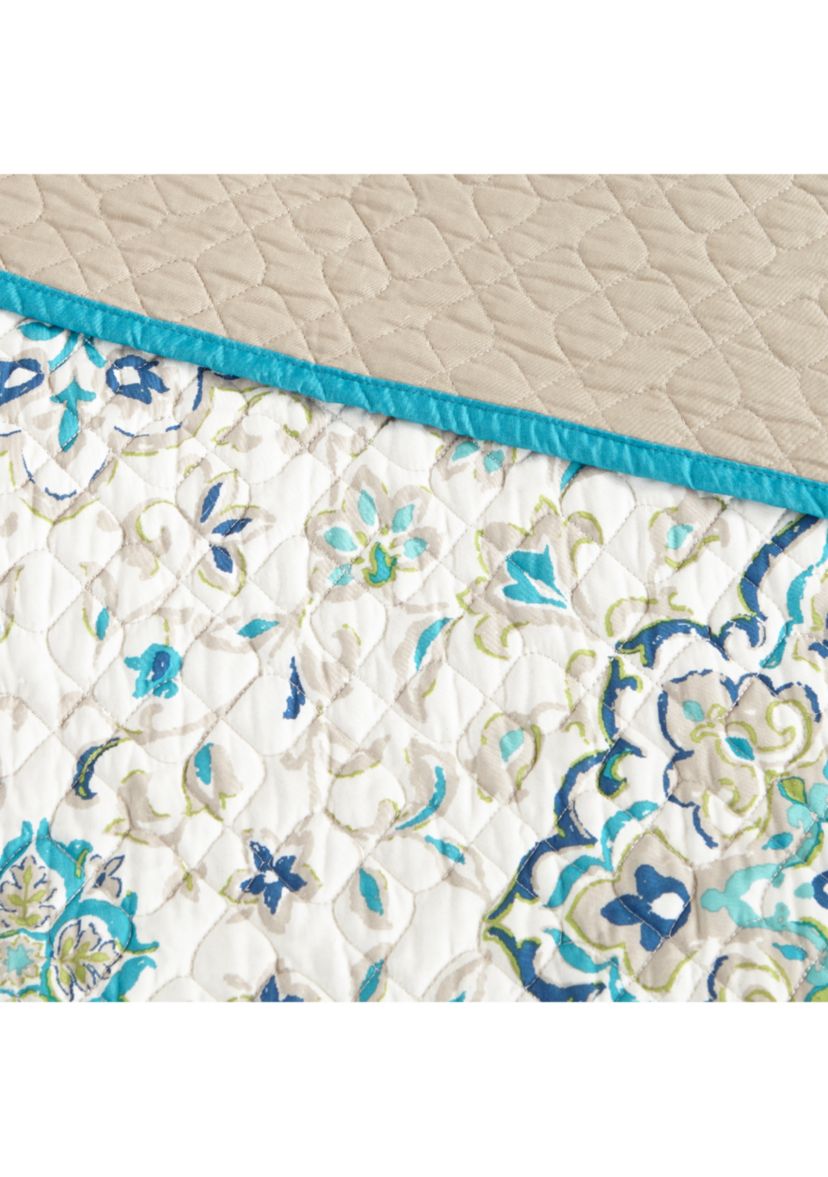 Tissa 6-Piece Teal Coverlet Set