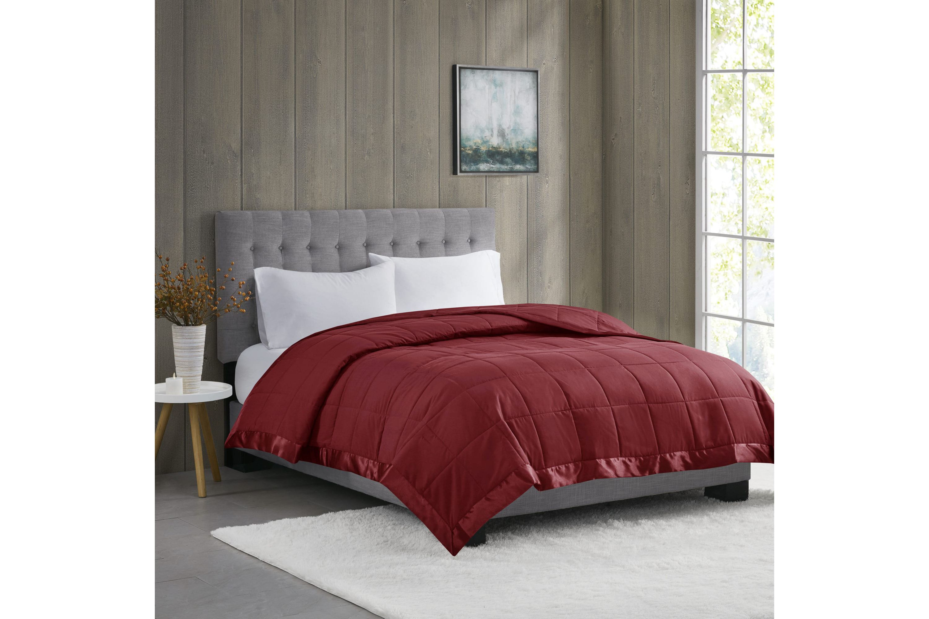 Windom Lightweight Down Alternative Blanket with Satin Trim
