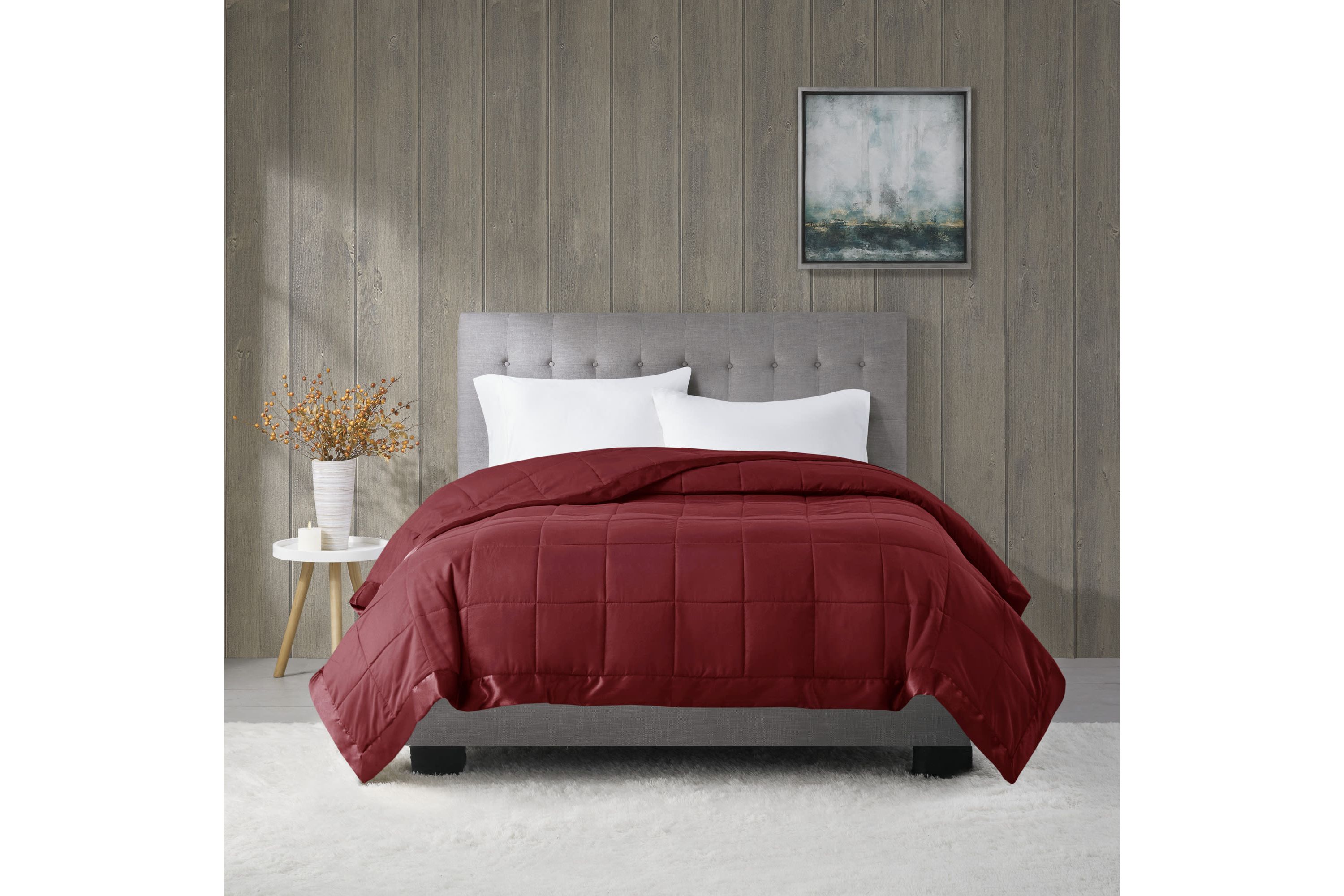 Windom Lightweight Down Alternative Blanket with Satin Trim