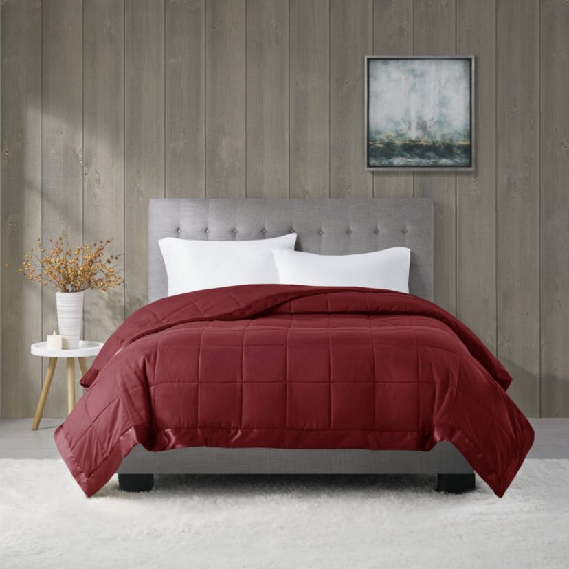 Windom Lightweight Down Alternative Blanket with Satin Trim