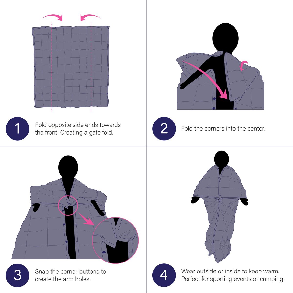 Hadly Wearable Multipurpose Throw