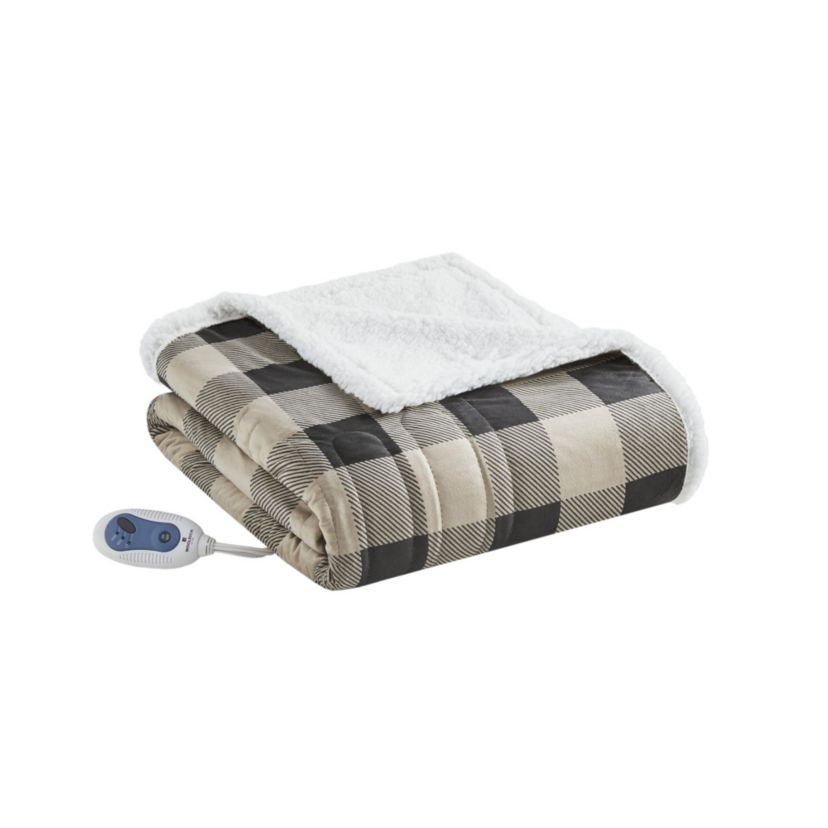 Linden Oversized Mink to Berber Heated Throw