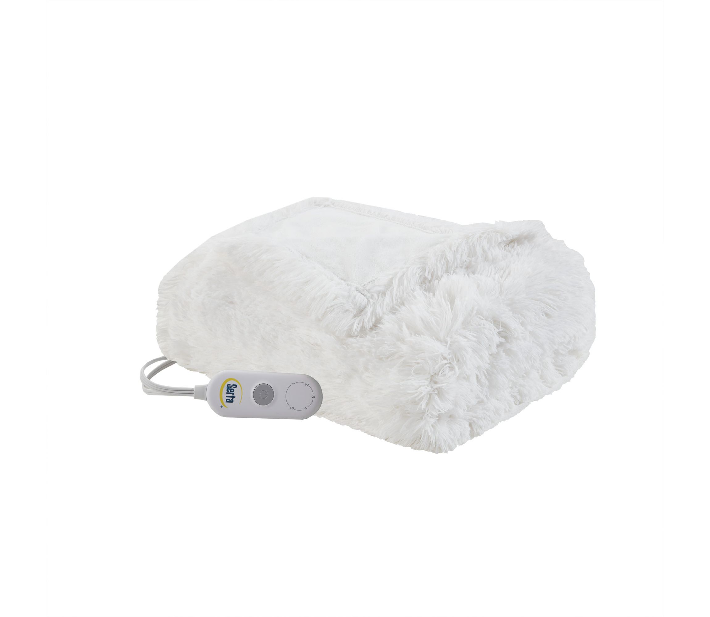 Malea Heated Shaggy Faux Fur Heated Throw