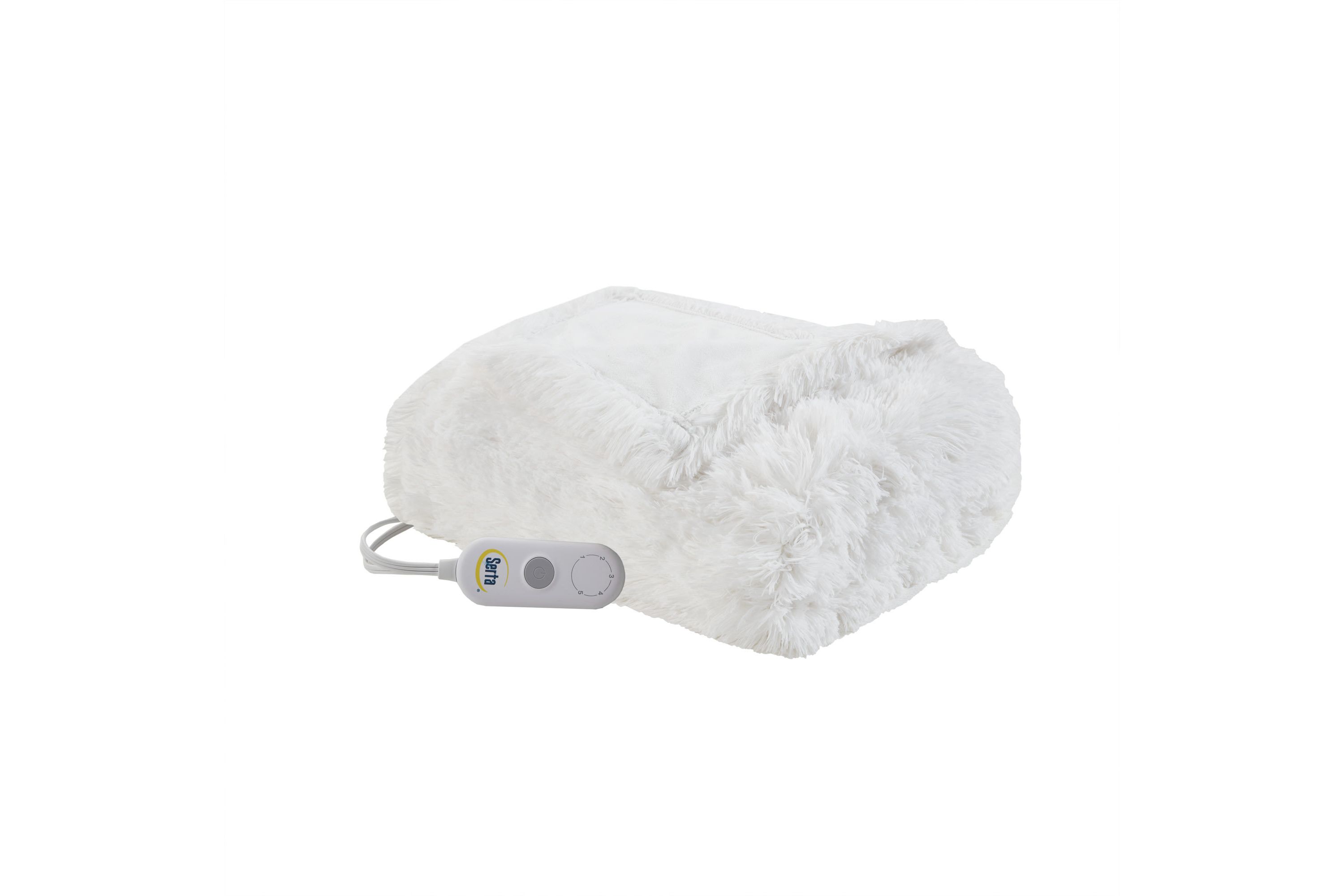 Malea Heated Shaggy Faux Fur Heated Throw