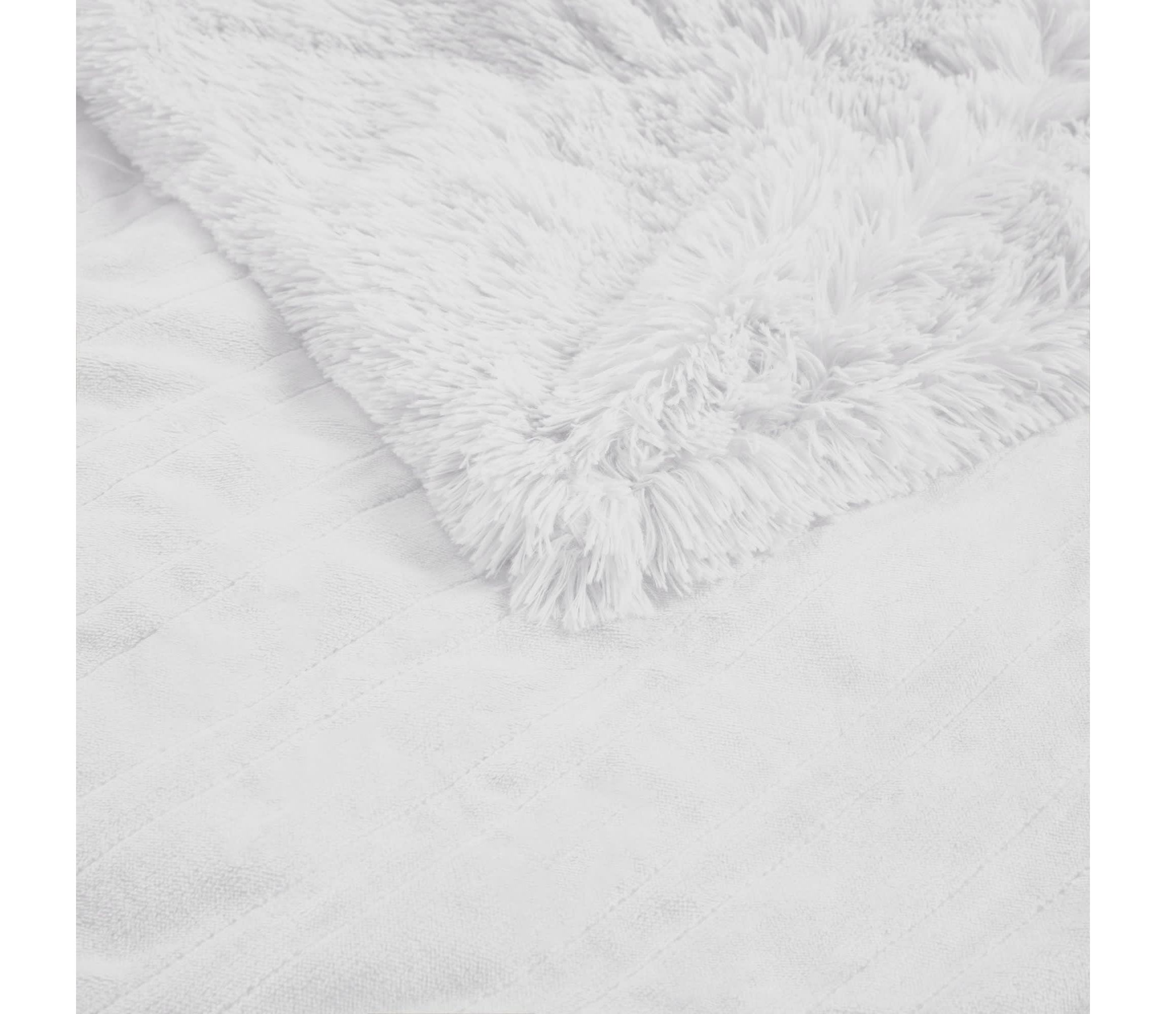 Malea Heated Shaggy Faux Fur Heated Throw