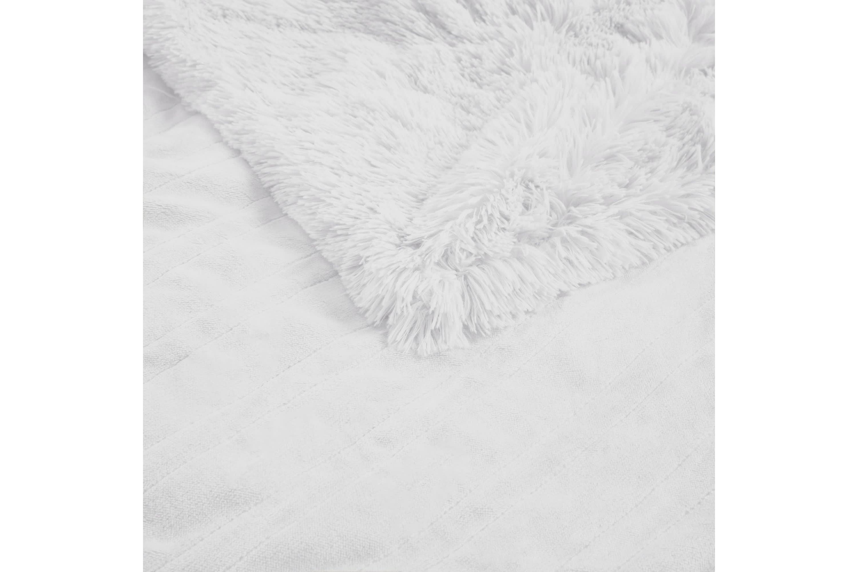 Malea Heated Shaggy Faux Fur Heated Throw