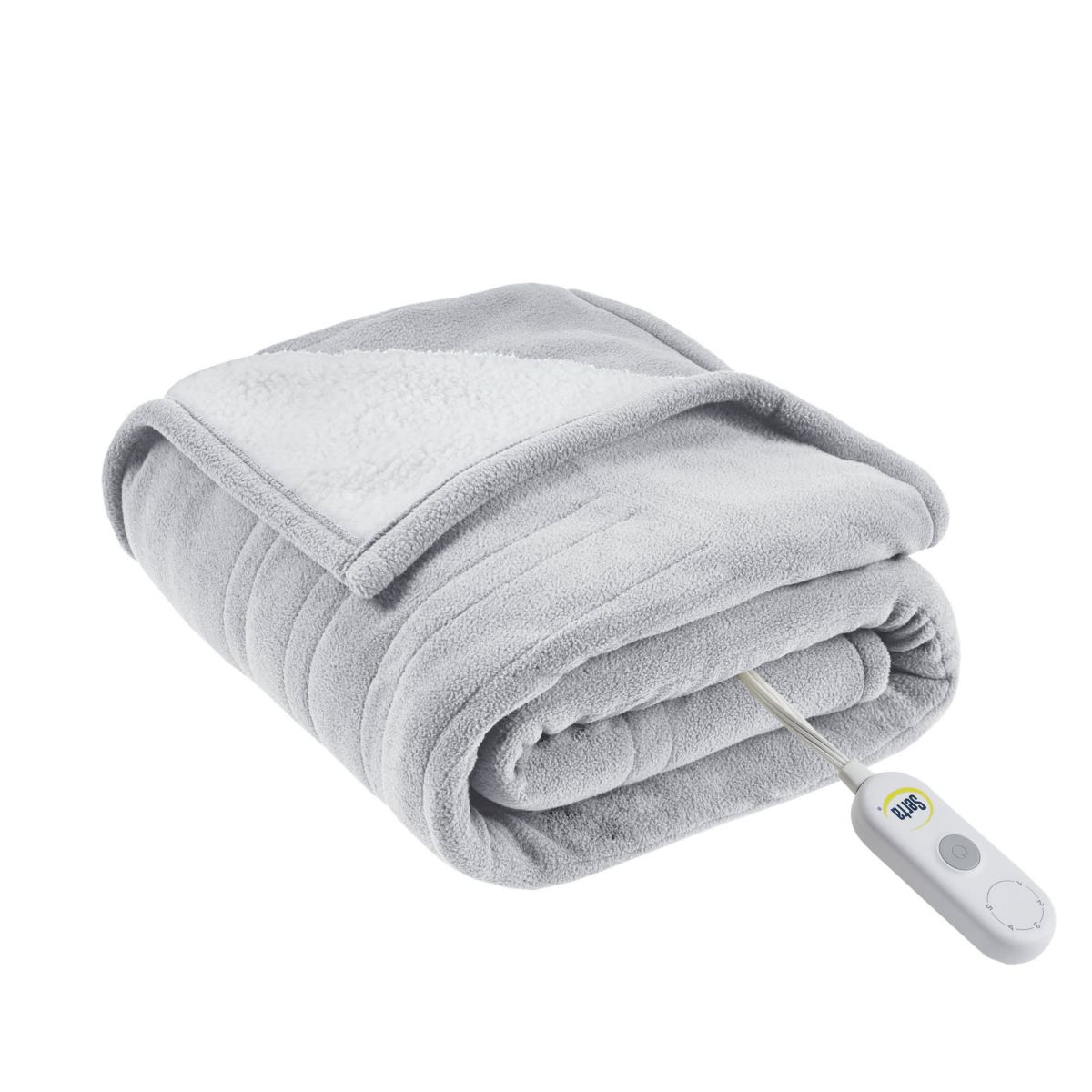 Fleece to Sherpa Heated Throw