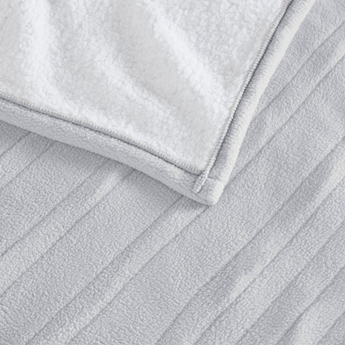 Fleece to Sherpa Heated Blanket