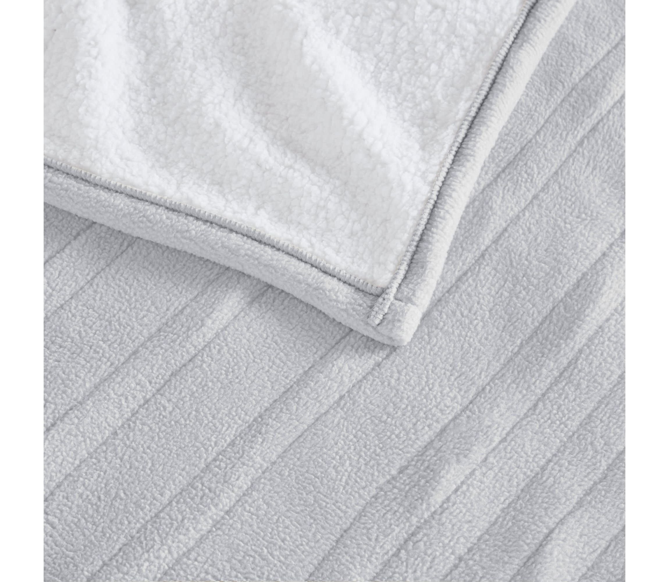 Fleece to Sherpa Heated Blanket