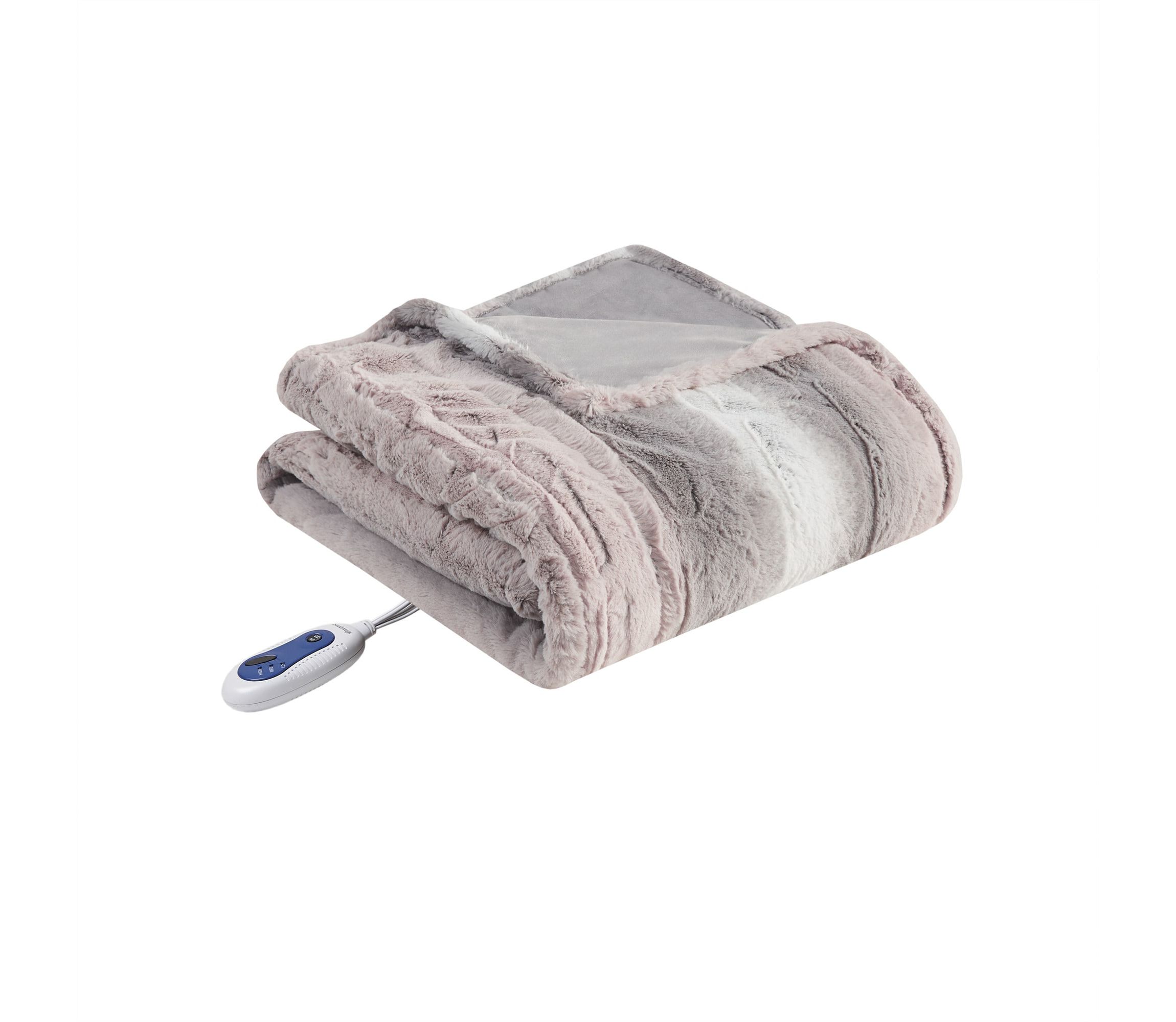 Zuri Oversized Faux Fur Heated Throw