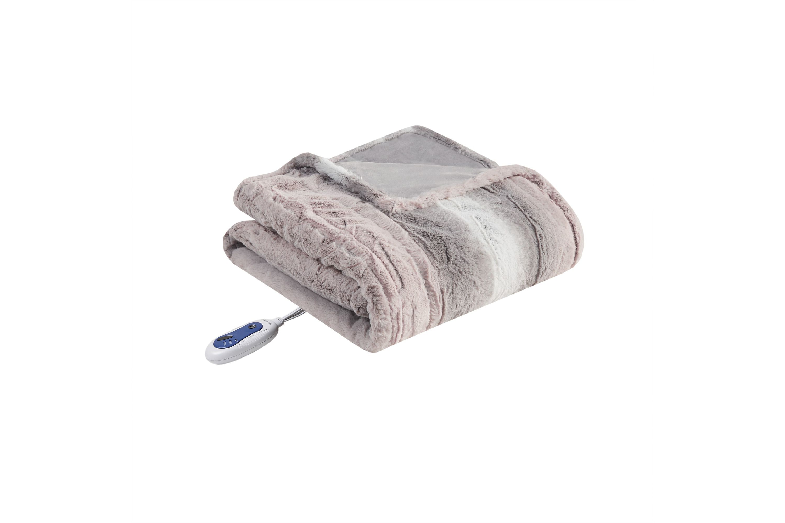 Zuri Oversized Faux Fur Heated Throw