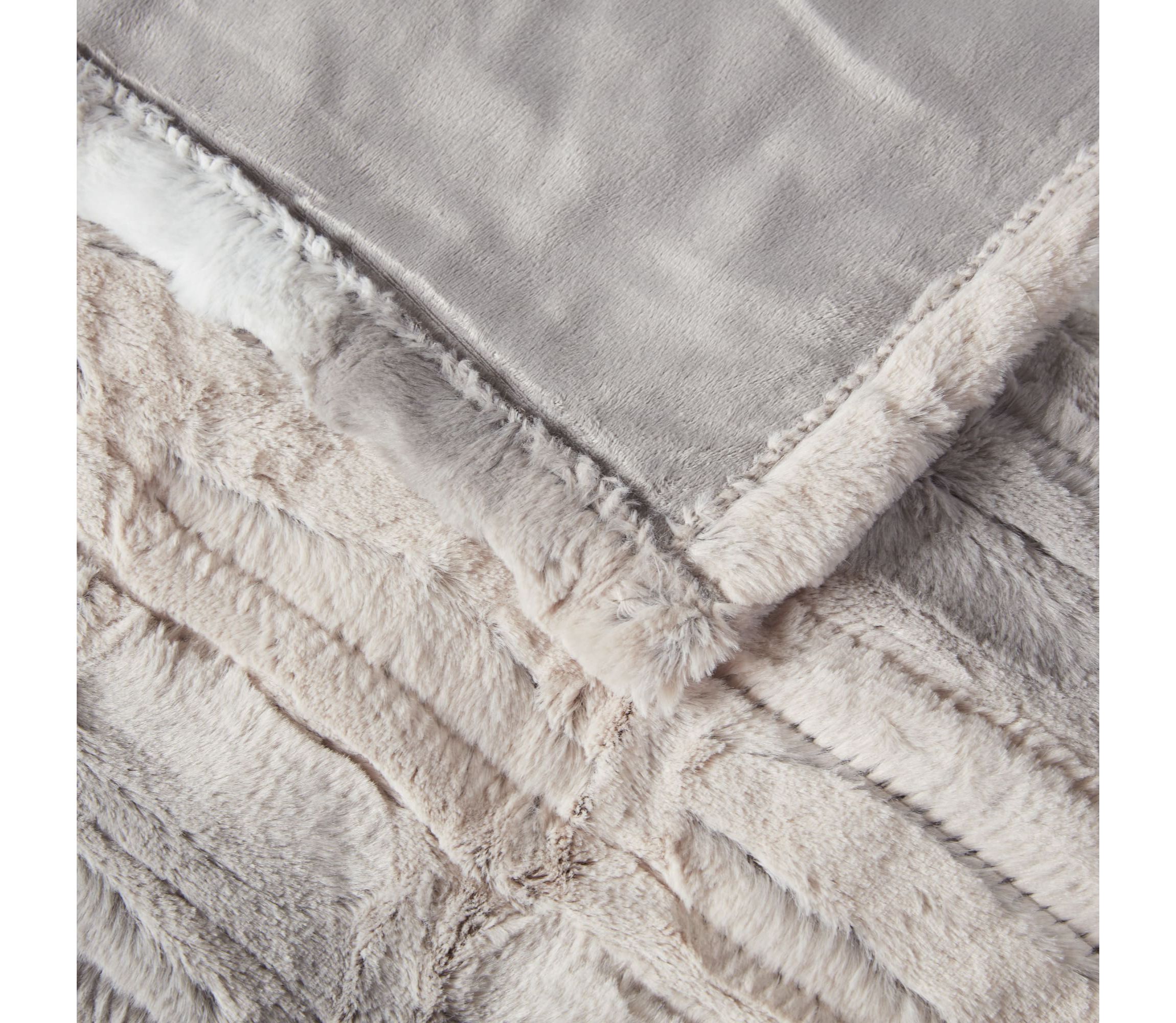 Zuri Oversized Faux Fur Heated Throw