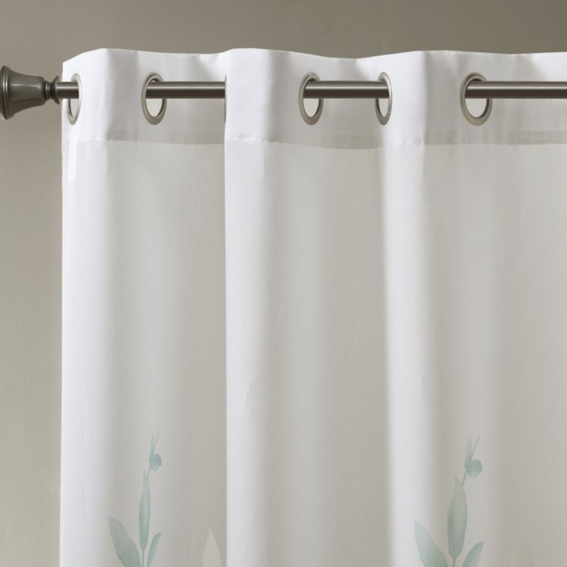 Cecily Burnout Printed Window Curtain Panel Pairs