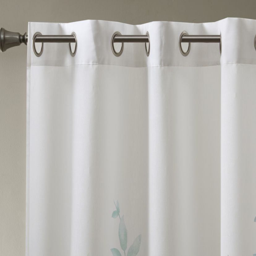 Cecily Burnout Printed Window Curtain Panel Pairs