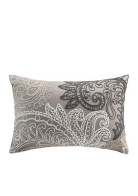 INK + IVY® Kiran Cotton Oblong Pillow with Chain Stitch | belk