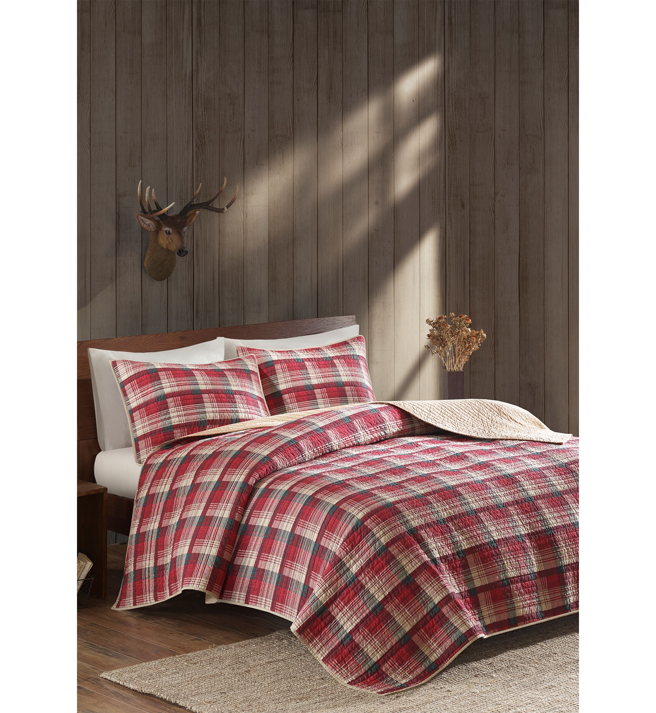 Tasha 3-Piece Red Quilt Mini Set