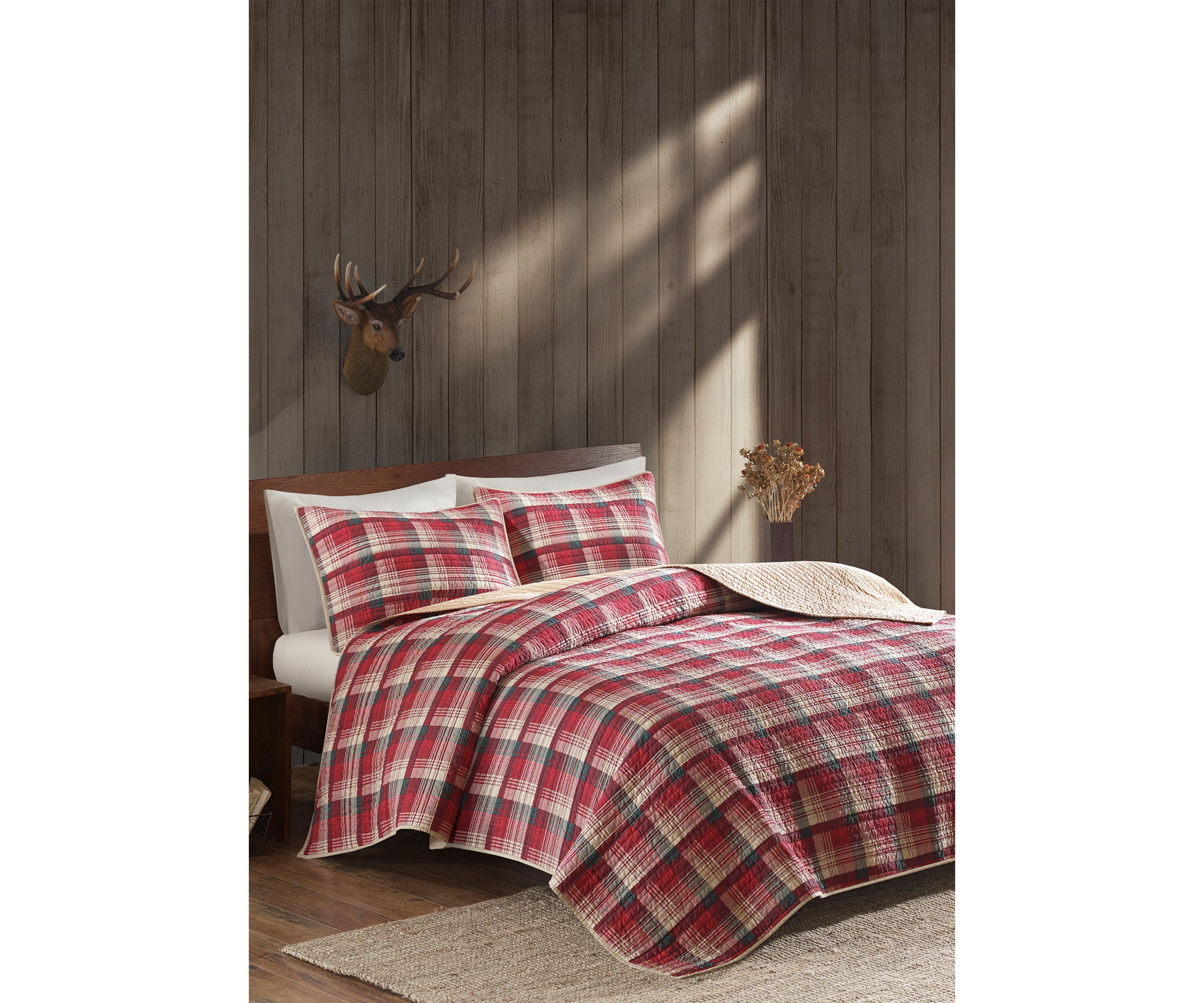 Tasha 3-Piece Red Quilt Mini Set