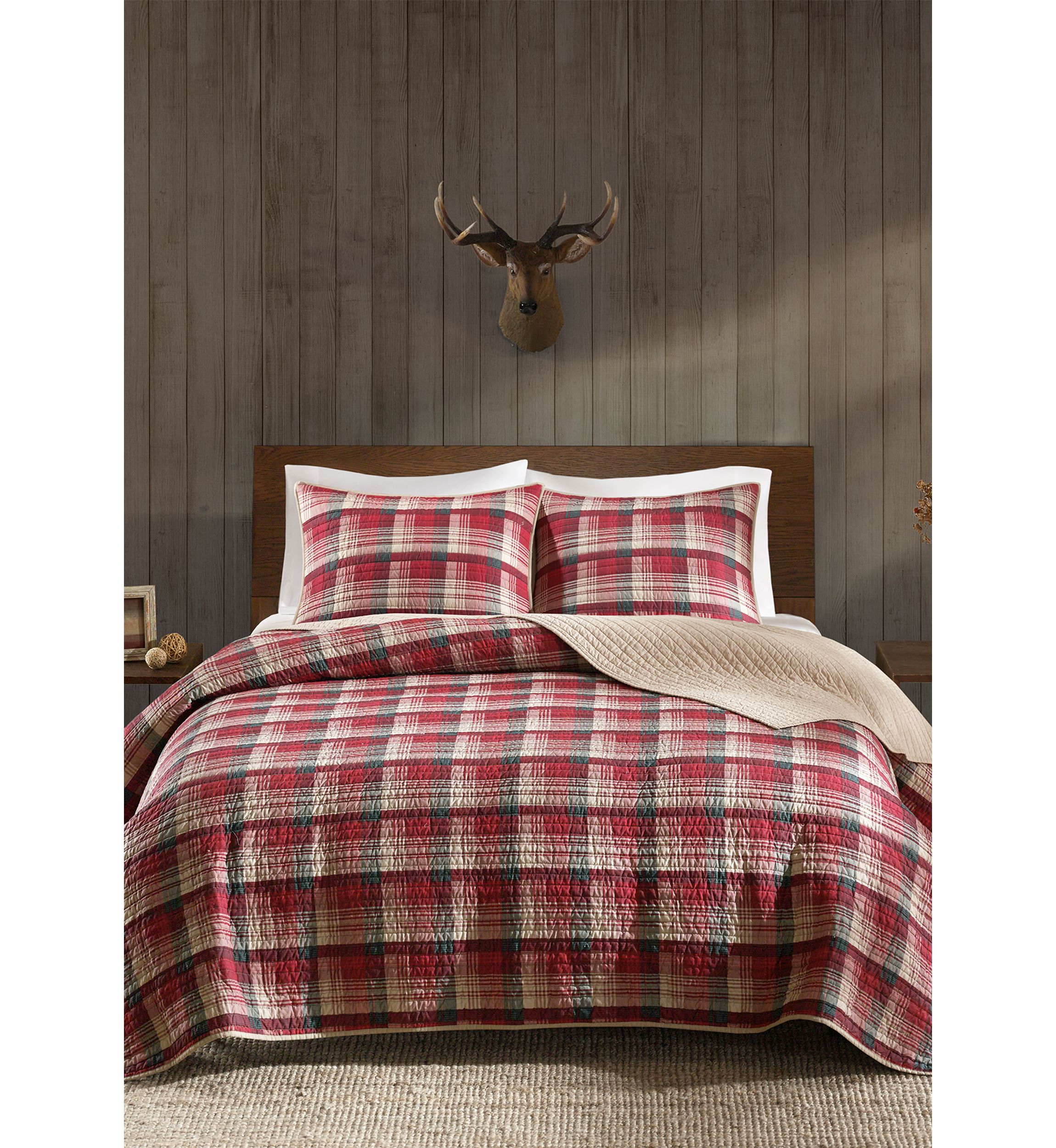 Tasha 3-Piece Red Quilt Mini Set
