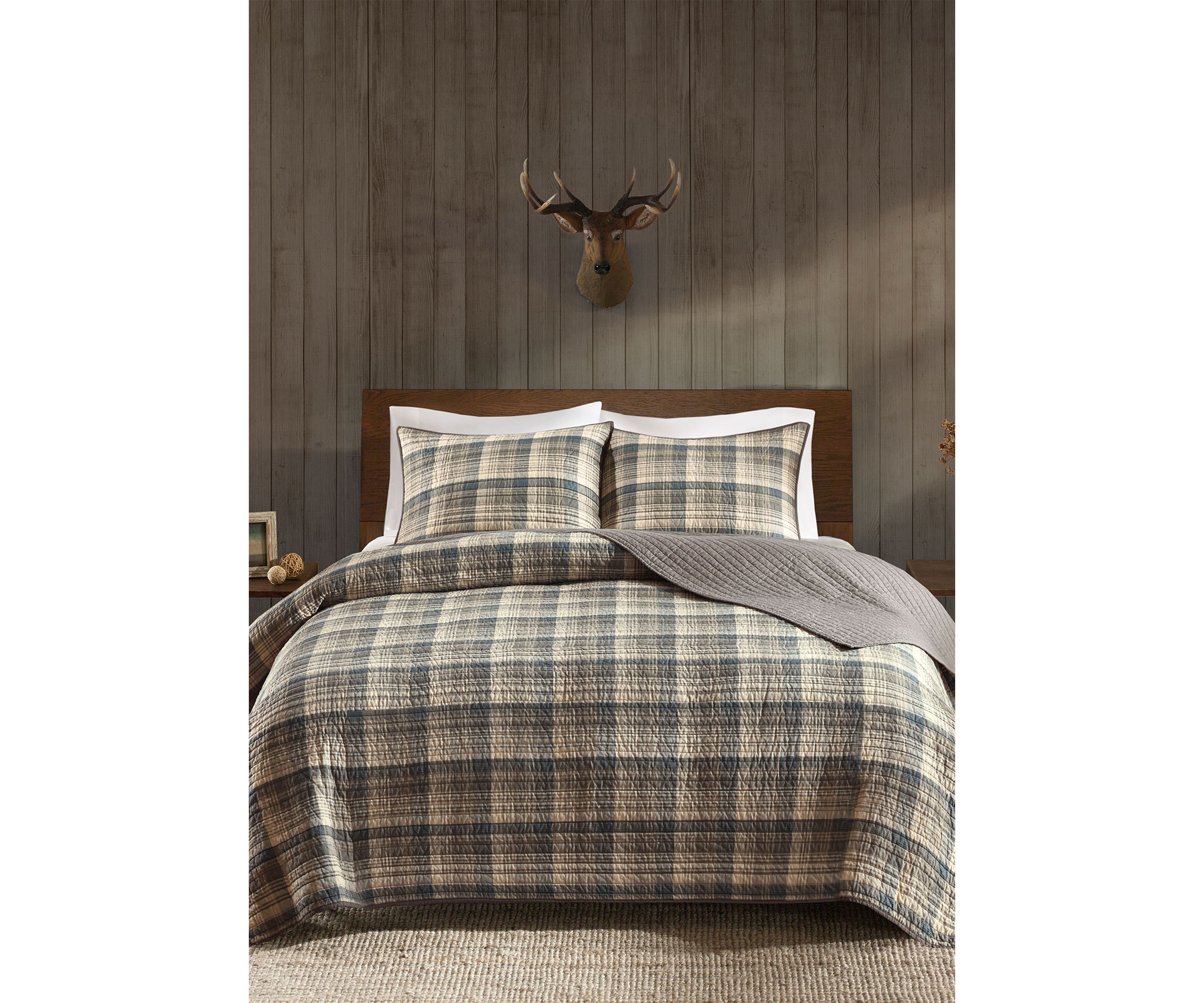 Tasha 3-Piece Taupe Quilt Mini Set