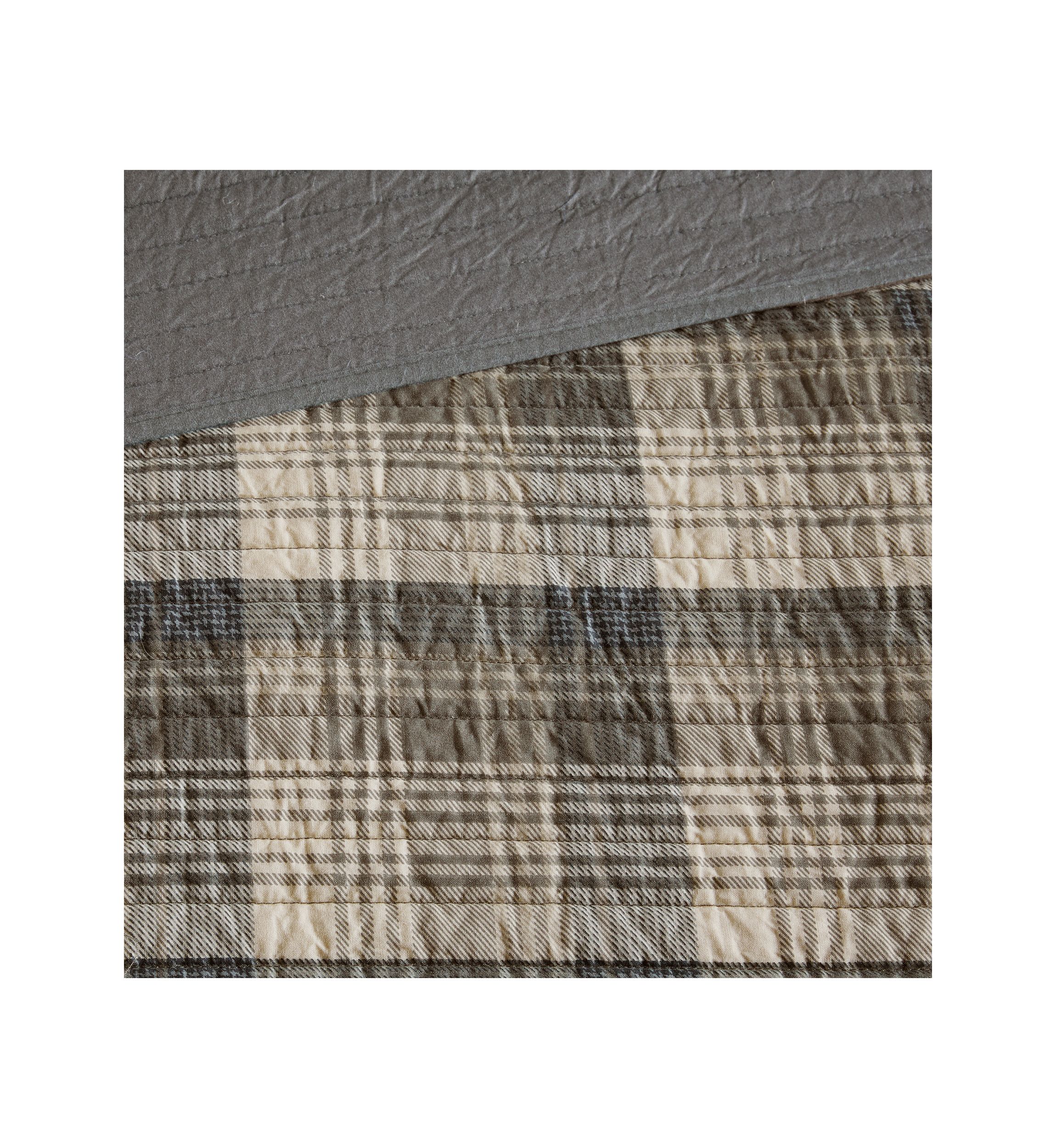 Tasha 3-Piece Taupe Quilt Mini Set