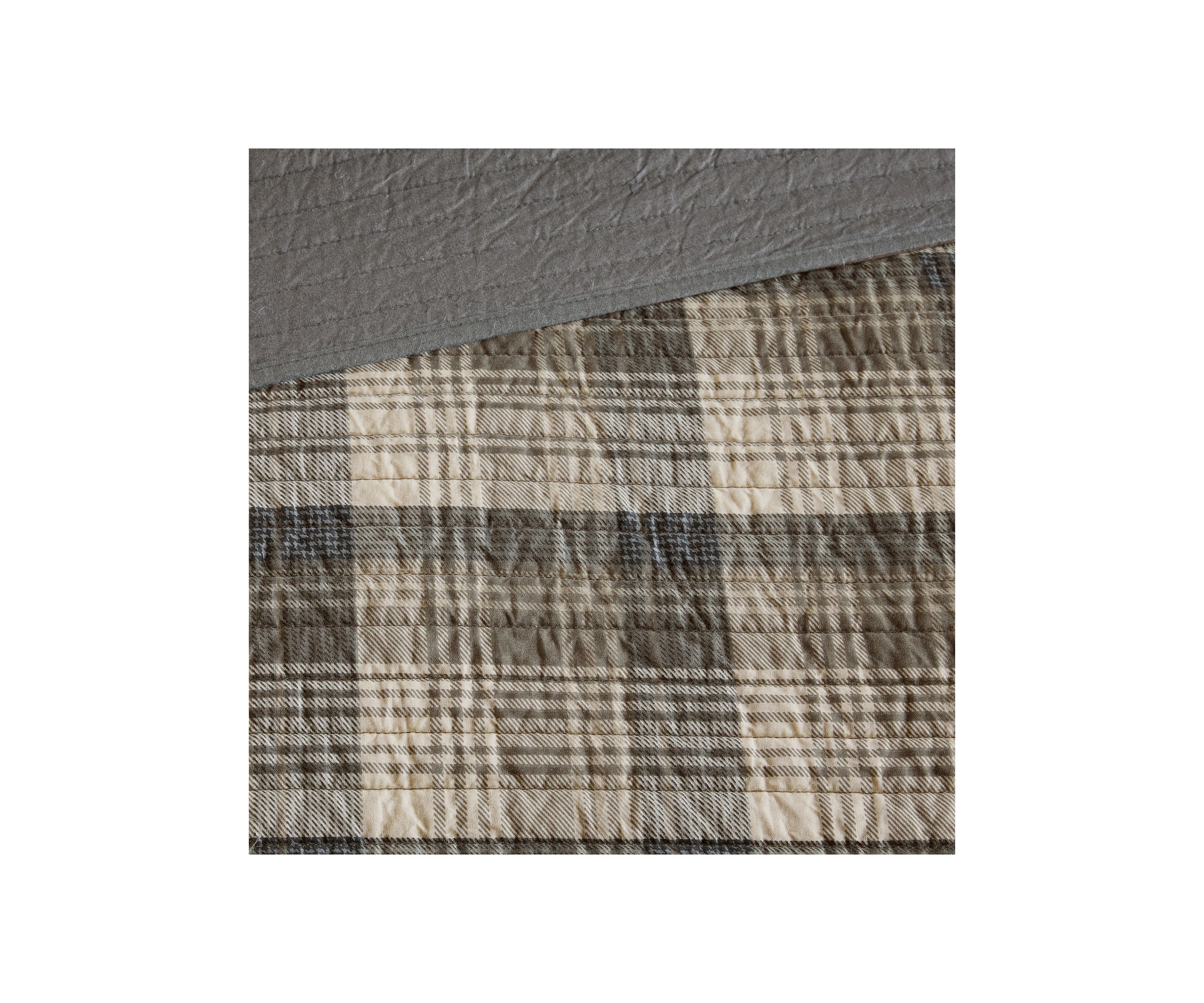 Tasha 3-Piece Taupe Quilt Mini Set