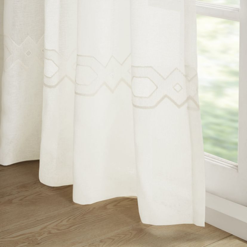 Cornelli Embroidery Curtain Panel (Single)