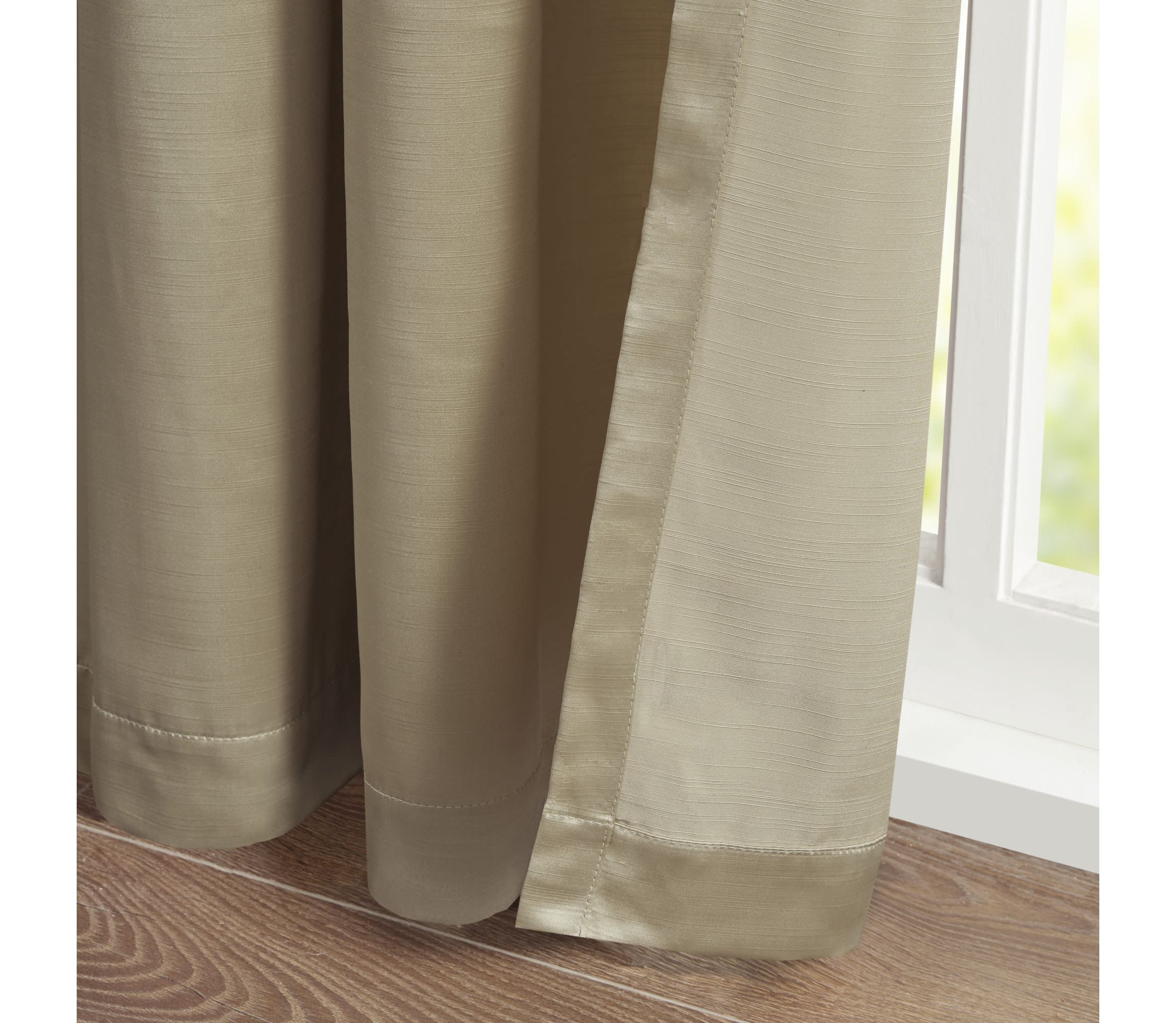 Avignon Pleat Curtain Panel with Tieback (Single)