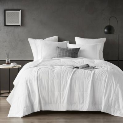 Sharper Image Cooling Touch Down Alternative Blanket, White, King