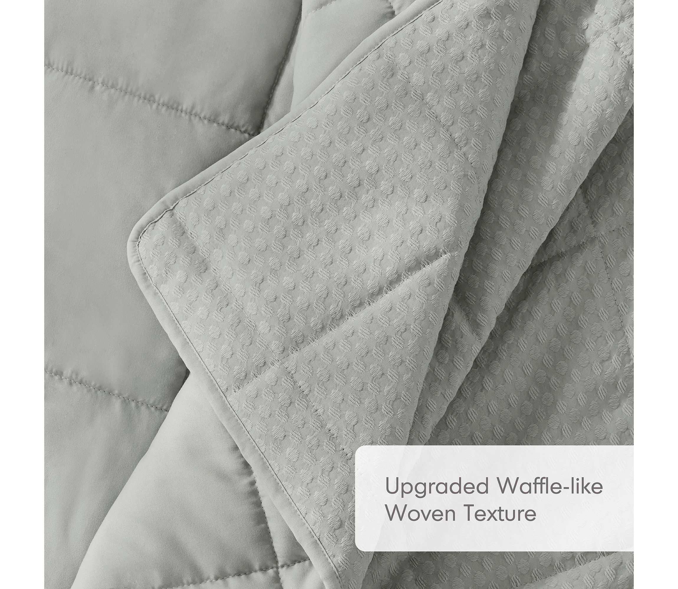 Mina Waffle Weave Textured Quilt Set