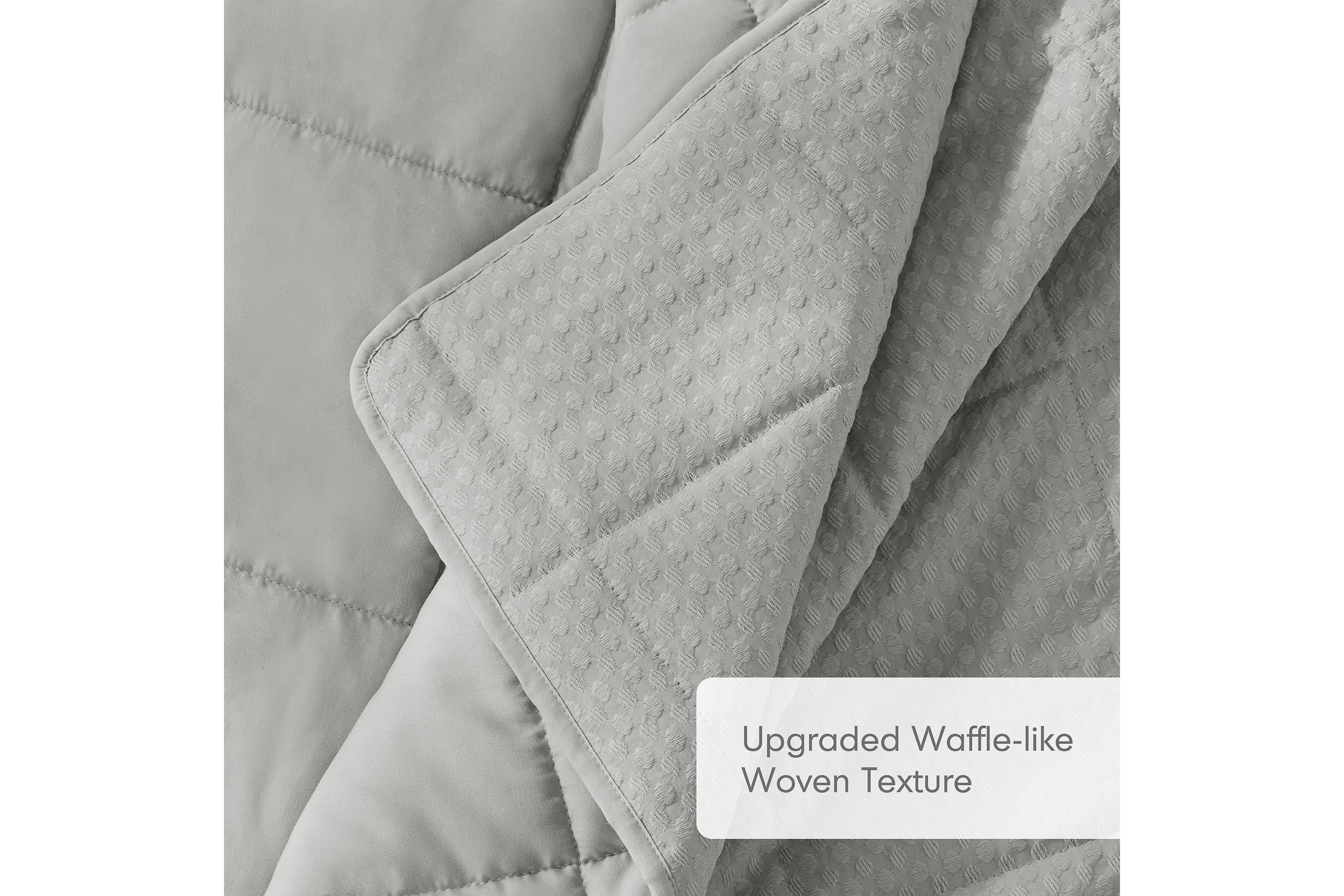 Mina Waffle Weave Textured Quilt Set